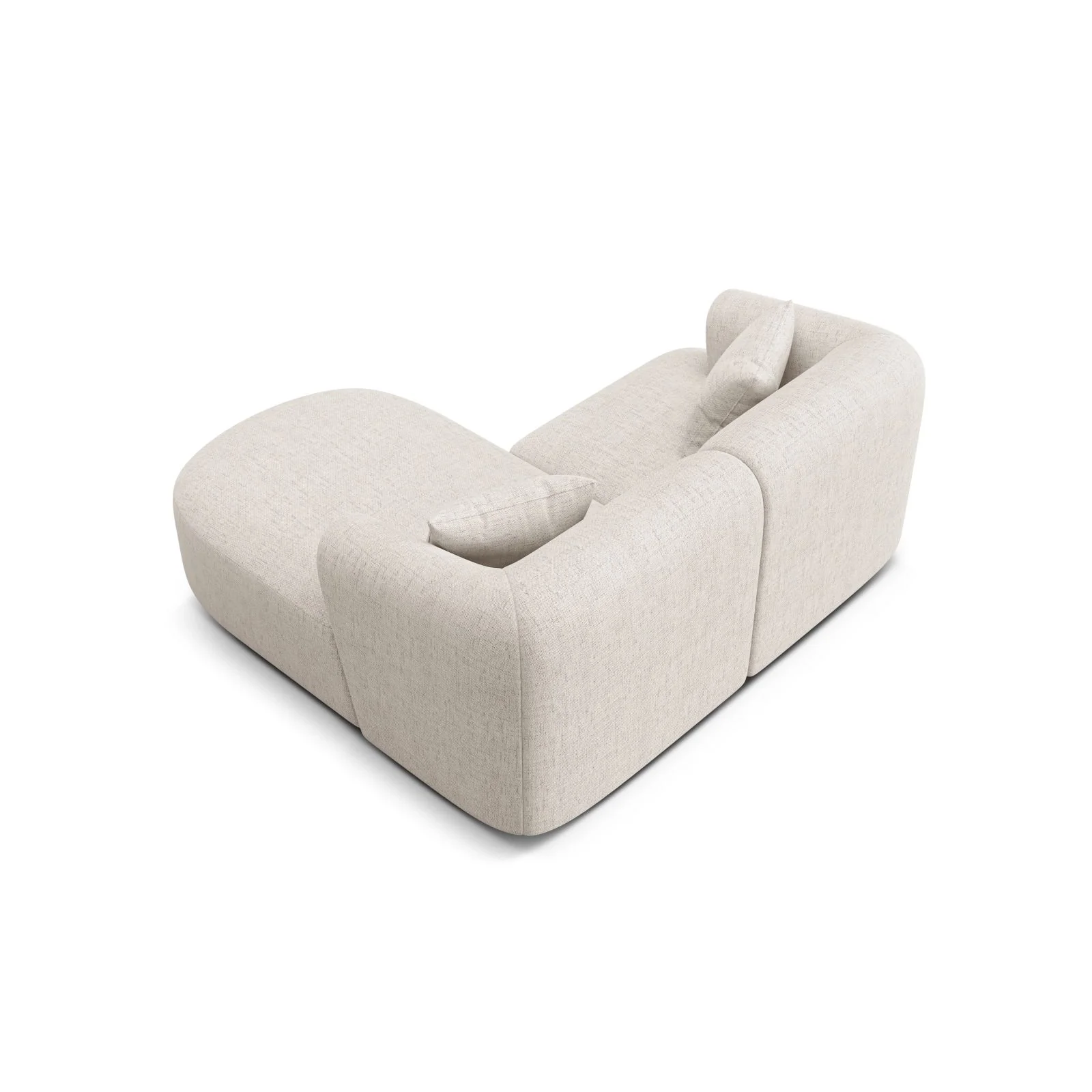 Campi 3-Sitzer Ecksofa, Rechte Seite, aus Samt, Cord oder Strukturstoff, 180x156x70 cm - Image 47