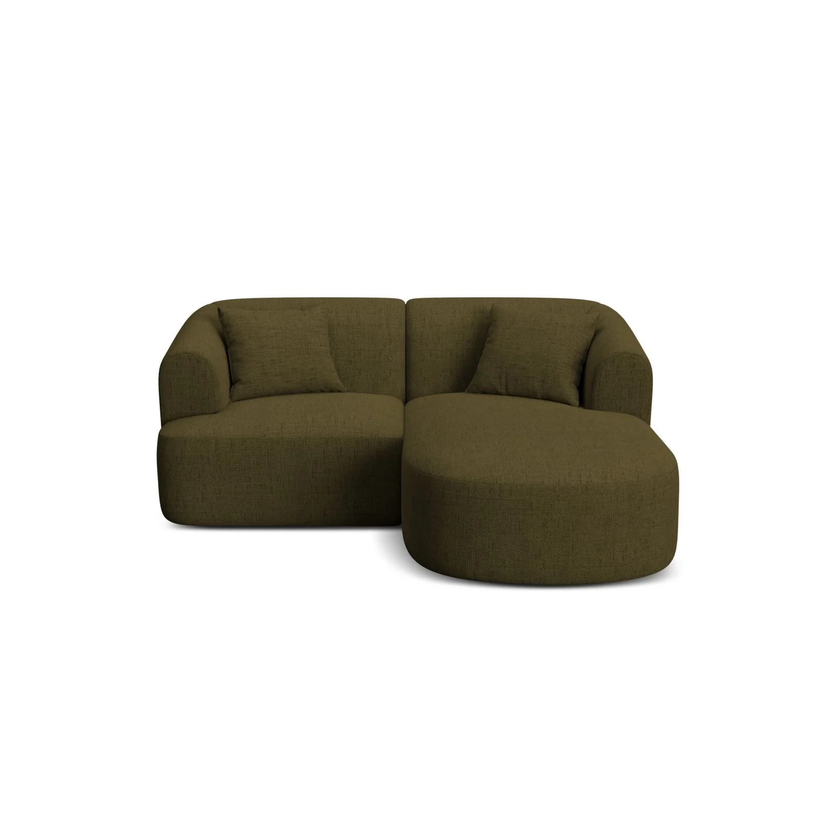 Campi 3-Sitzer Ecksofa, Rechte Seite, aus Samt, Cord oder Strukturstoff, 180x156x70 cm - Image 55