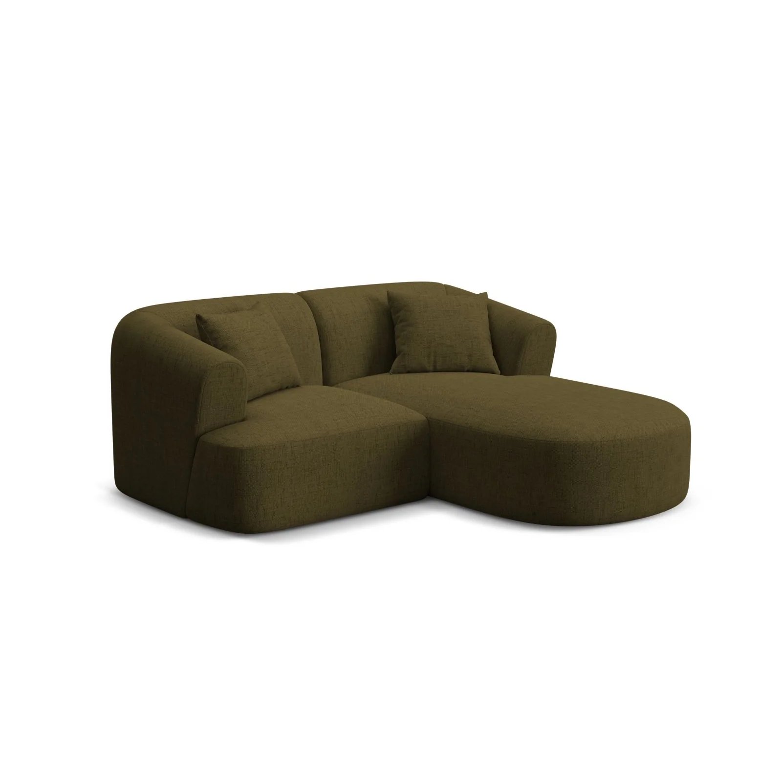 Campi 3-Sitzer Ecksofa, Rechte Seite, aus Samt, Cord oder Strukturstoff, 180x156x70 cm - Image 57