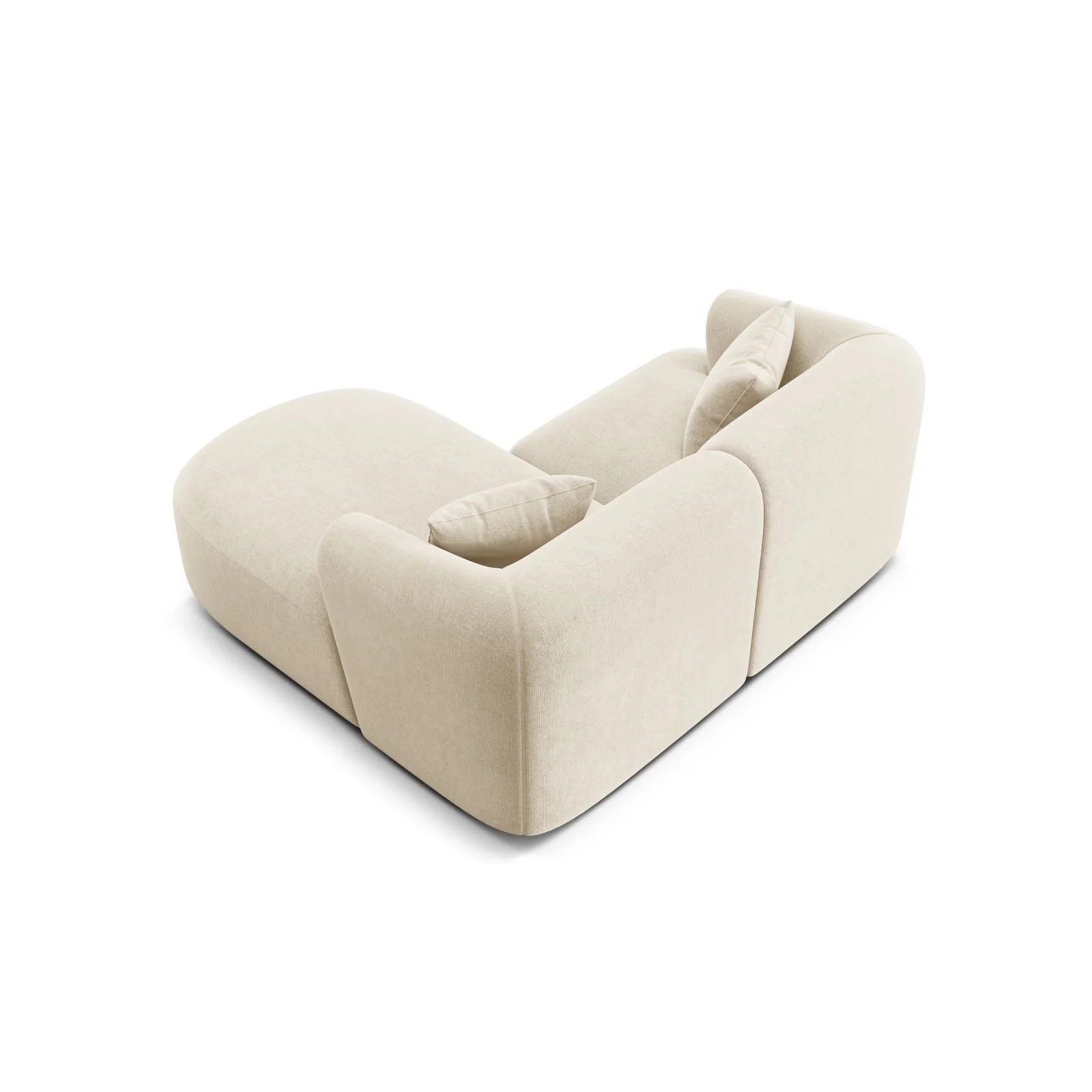 Campi 3-Sitzer Ecksofa, Rechte Seite, aus Samt, Cord oder Strukturstoff, 180x156x70 cm - Image 6