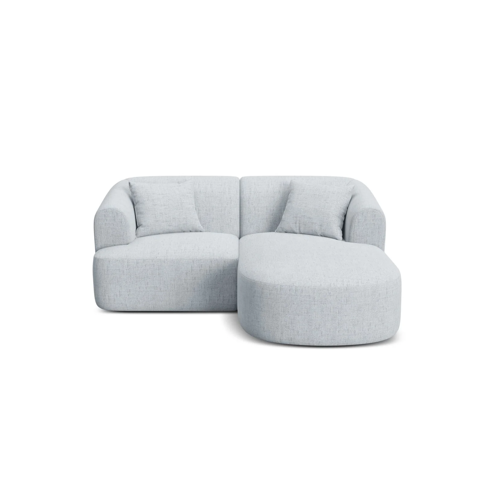Campi 3-Sitzer Ecksofa, Rechte Seite, aus Samt, Cord oder Strukturstoff, 180x156x70 cm - Image 67