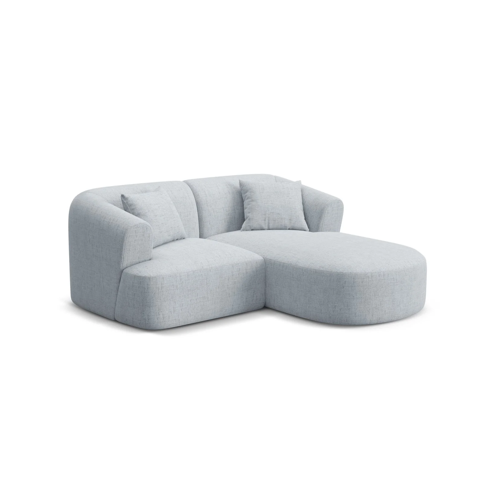 Campi 3-Sitzer Ecksofa, Rechte Seite, aus Samt, Cord oder Strukturstoff, 180x156x70 cm - Image 69