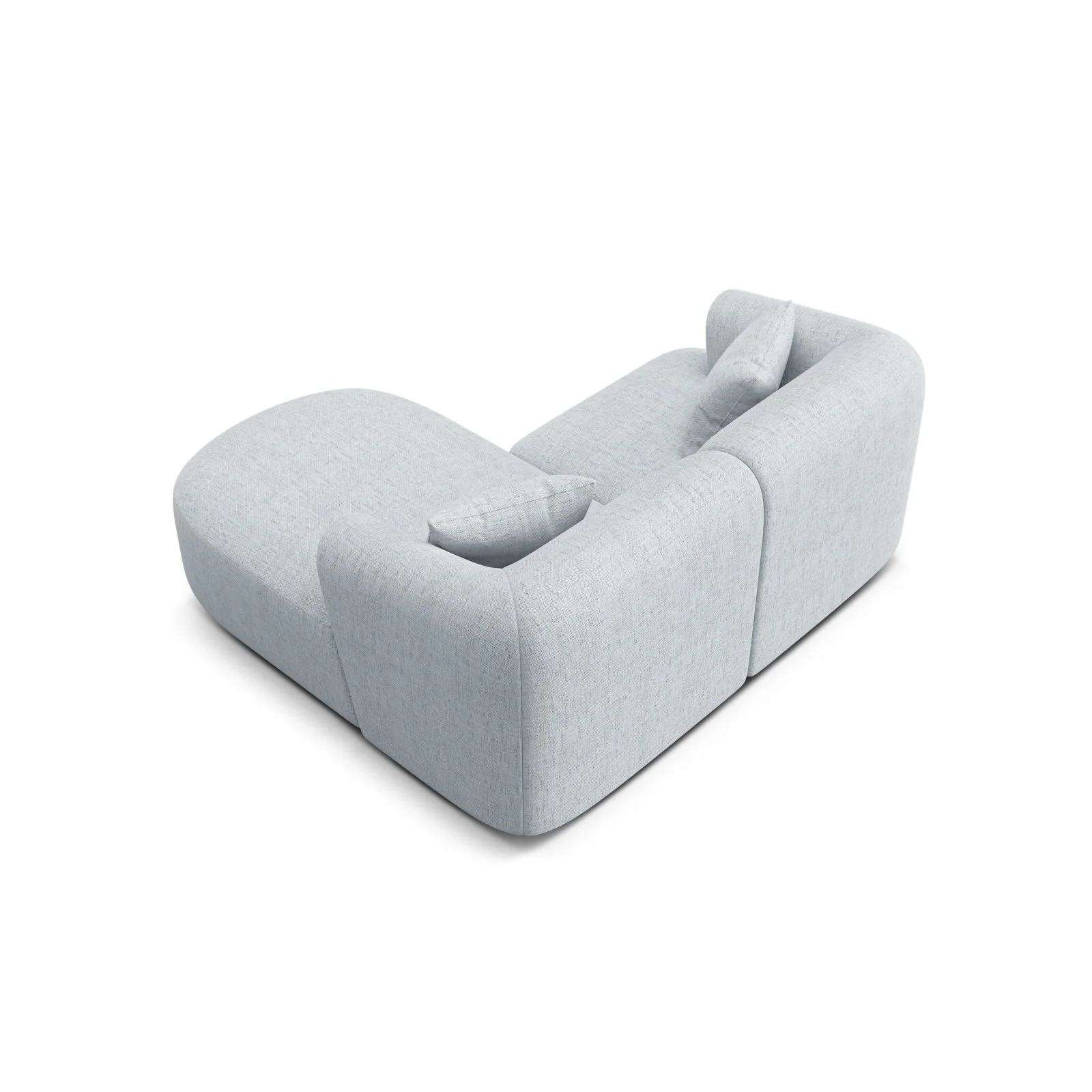 Campi 3-Sitzer Ecksofa, Rechte Seite, aus Samt, Cord oder Strukturstoff, 180x156x70 cm - Image 71