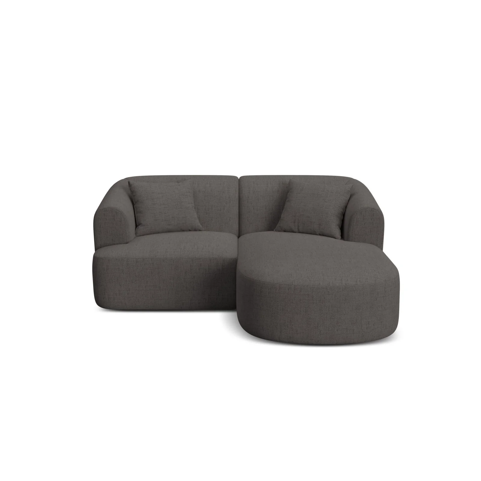 Campi 3-Sitzer Ecksofa, Rechte Seite, aus Samt, Cord oder Strukturstoff, 180x156x70 cm - Image 73