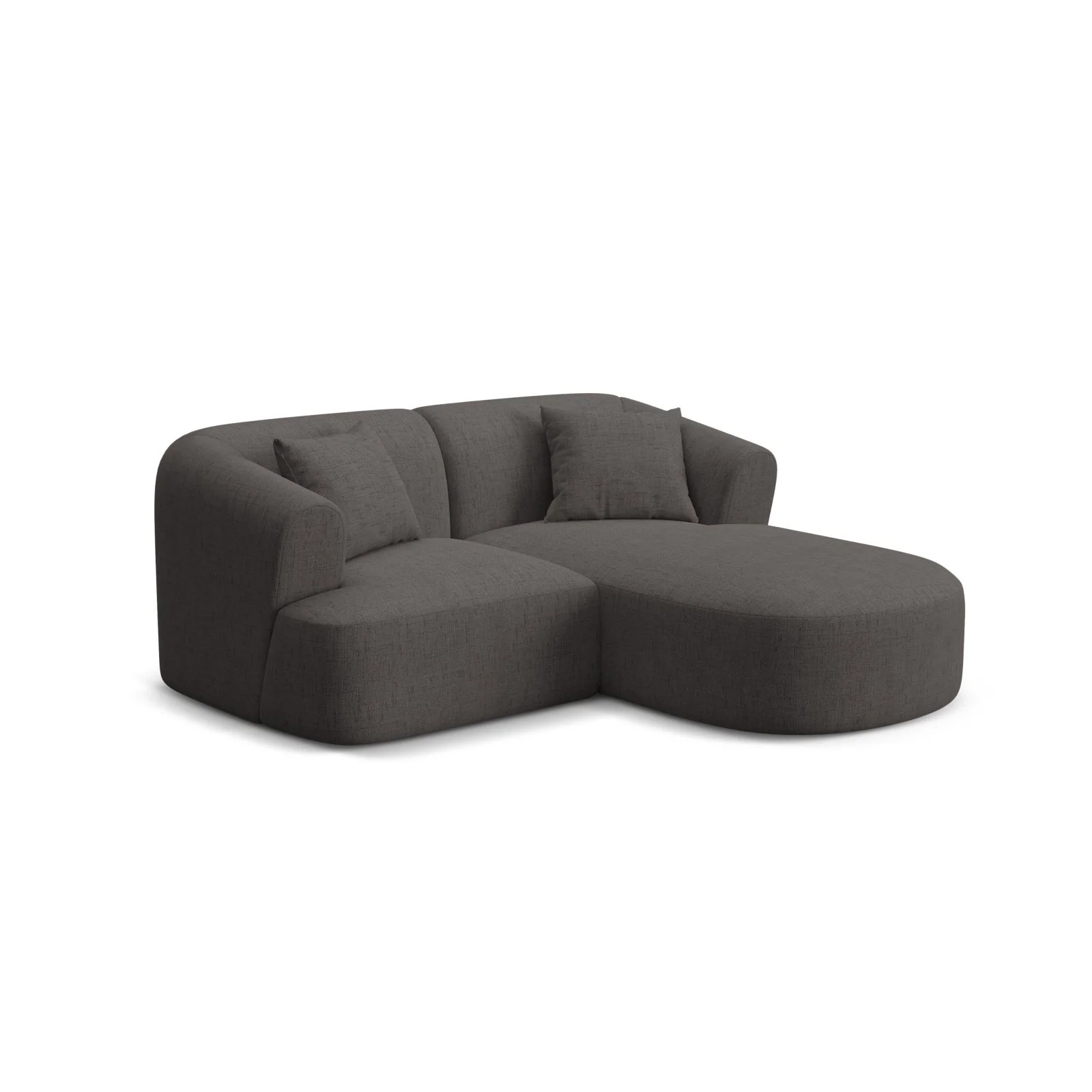 Campi 3-Sitzer Ecksofa, Rechte Seite, aus Samt, Cord oder Strukturstoff, 180x156x70 cm - Image 75