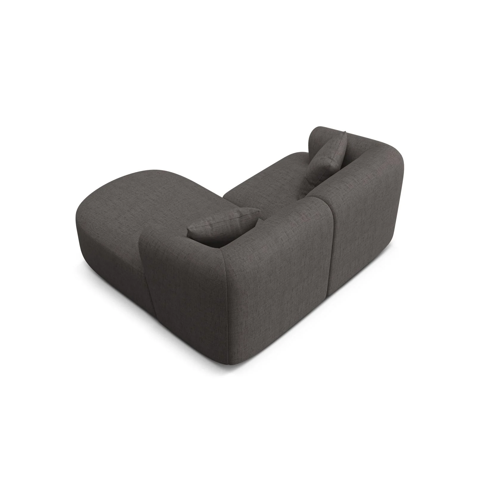 Campi 3-Sitzer Ecksofa, Rechte Seite, aus Samt, Cord oder Strukturstoff, 180x156x70 cm - Image 77