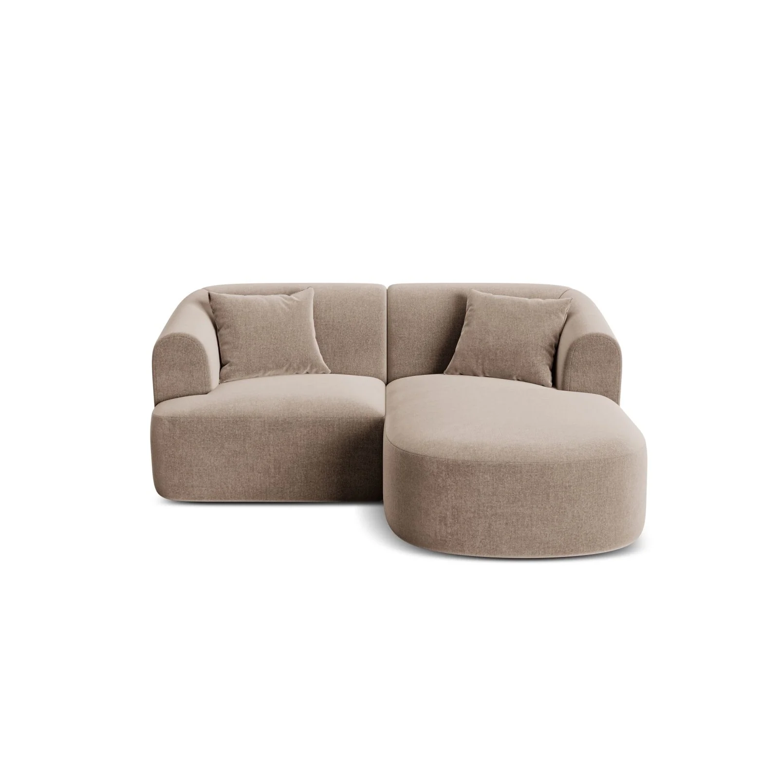 Campi 3-Sitzer Ecksofa, Rechte Seite, aus Samt, Cord oder Strukturstoff, 180x156x70 cm - Image 8
