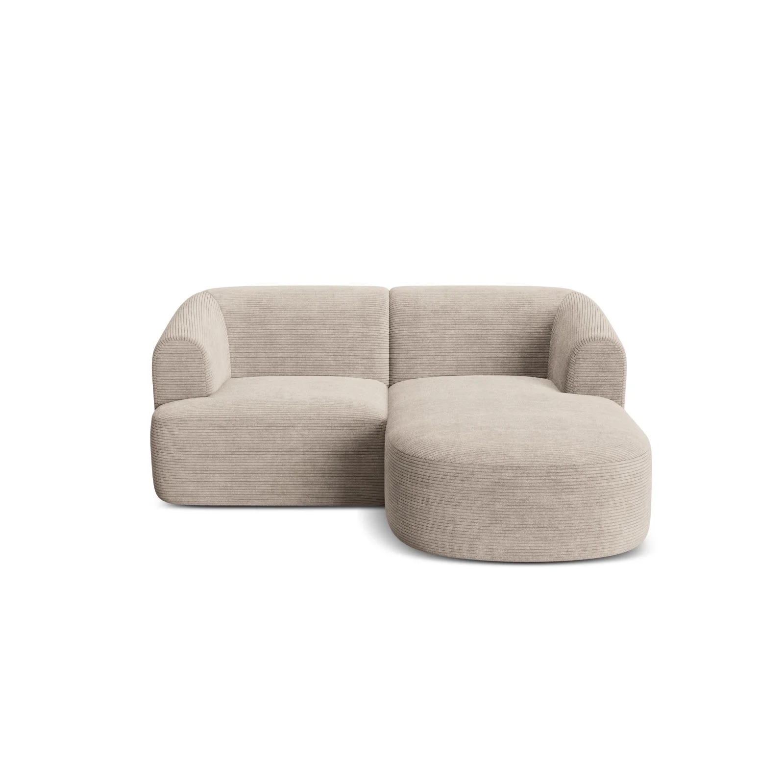 Campi 3-Sitzer Ecksofa, Rechte Seite, aus Samt, Cord oder Strukturstoff, 180x156x70 cm - Image 88