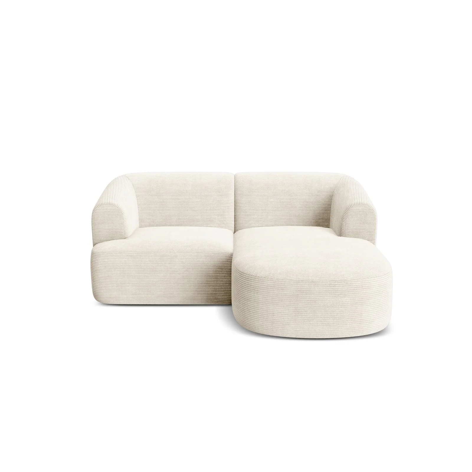 Campi 3-Sitzer Ecksofa, Rechte Seite, aus Samt, Cord oder Strukturstoff, 180x156x70 cm - Image 94