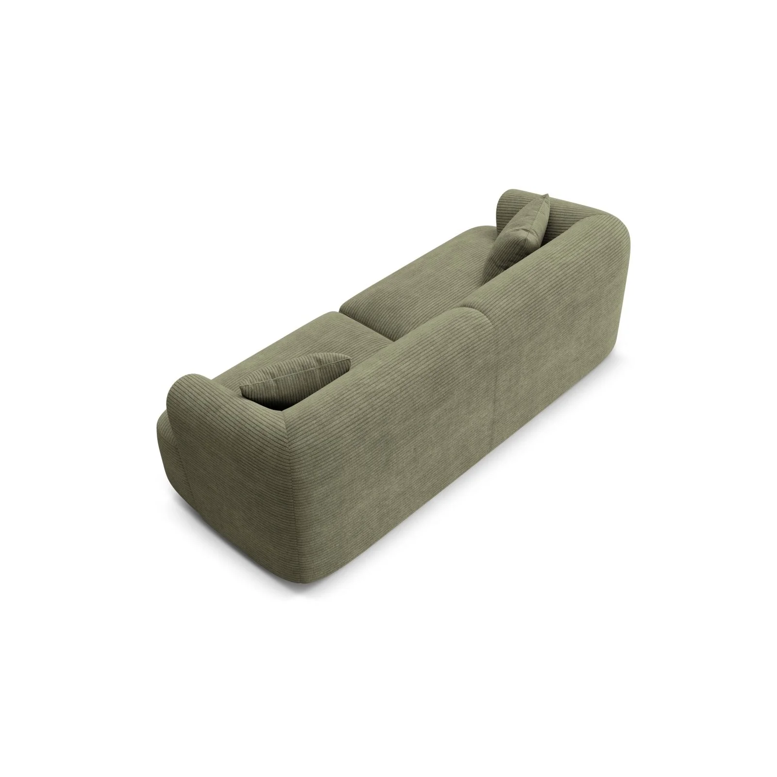 Campi 3-Sitzer Sofa aus Samt, Cord oder Strukturstoff, 220x90x70 cm - Image 100