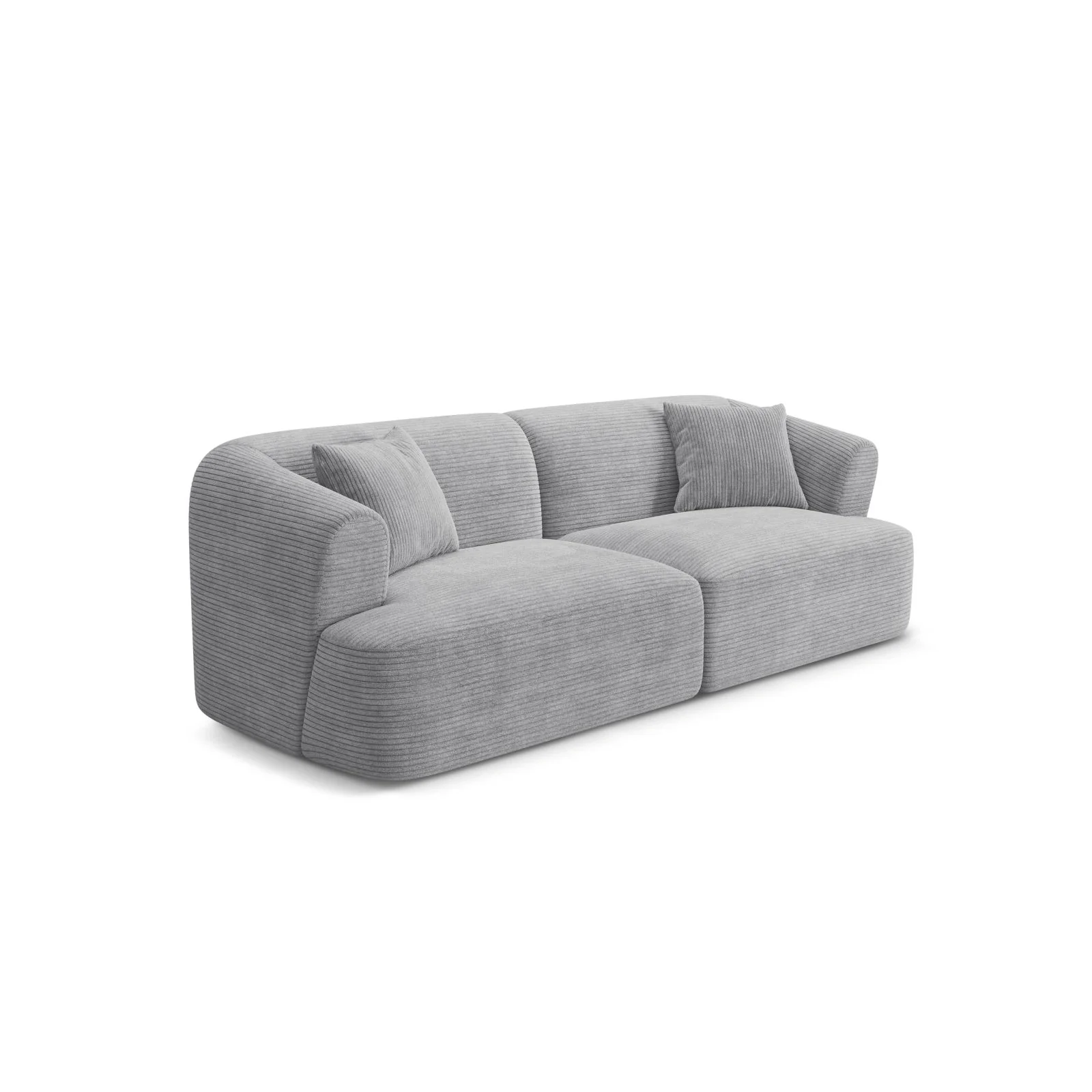 Campi 3-Sitzer Sofa aus Samt, Cord oder Strukturstoff, 220x90x70 cm - Image 104
