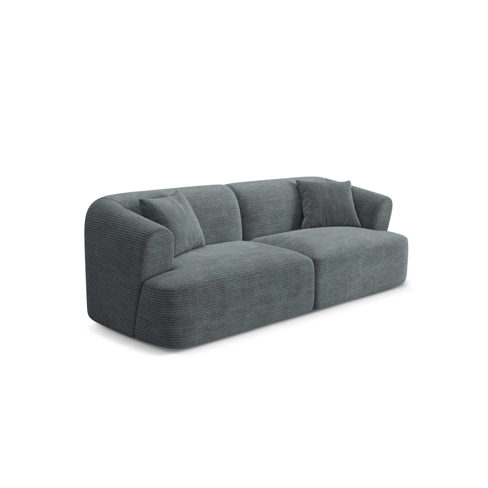 Campi 3-Sitzer Sofa aus Samt, Cord oder Strukturstoff, 220x90x70 cm - Image 110