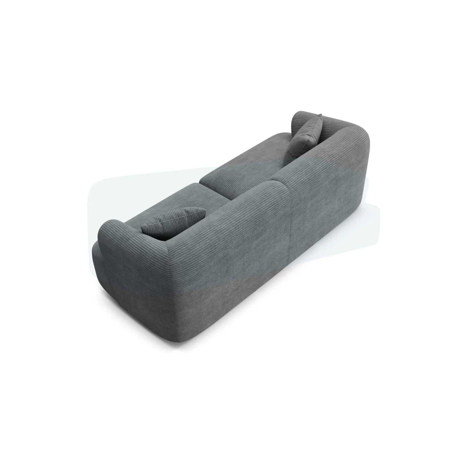 Campi 3-Sitzer Sofa aus Samt, Cord oder Strukturstoff, 220x90x70 cm - Image 112