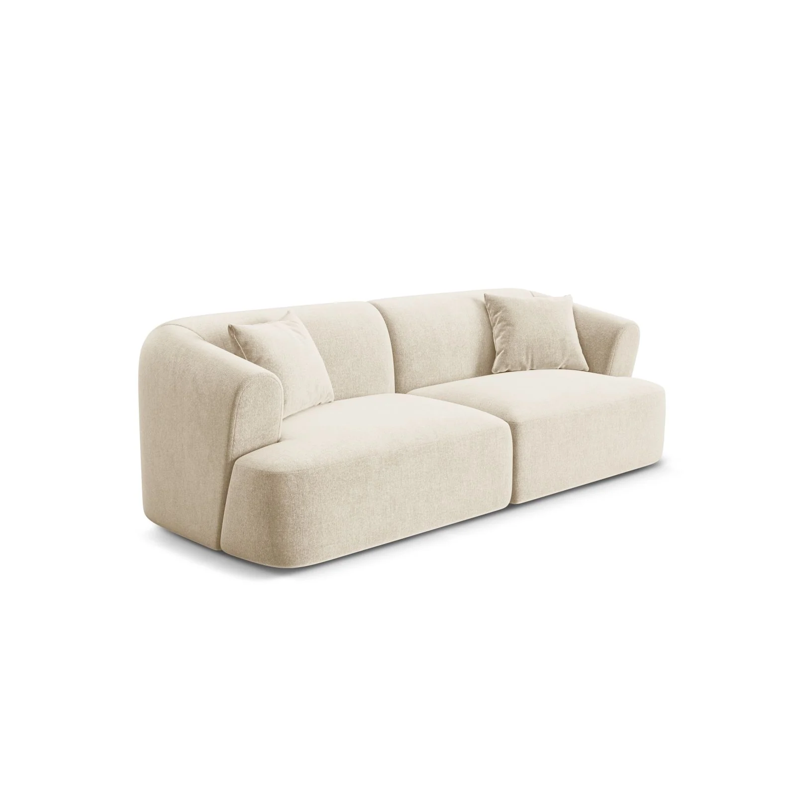 Campi 3-Sitzer Sofa aus Samt, Cord oder Strukturstoff, 220x90x70 cm - Image 3