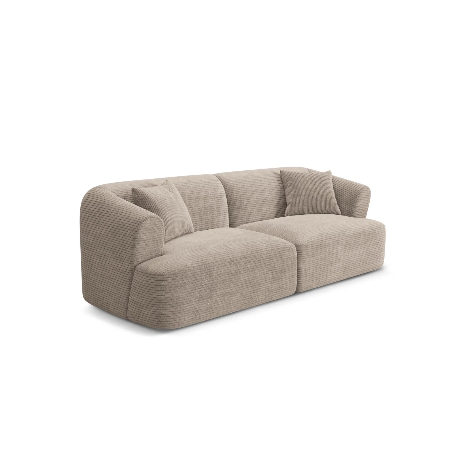 Campi 3-Sitzer Sofa aus Samt, Cord oder Strukturstoff, 220x90x70 cm - Image 81
