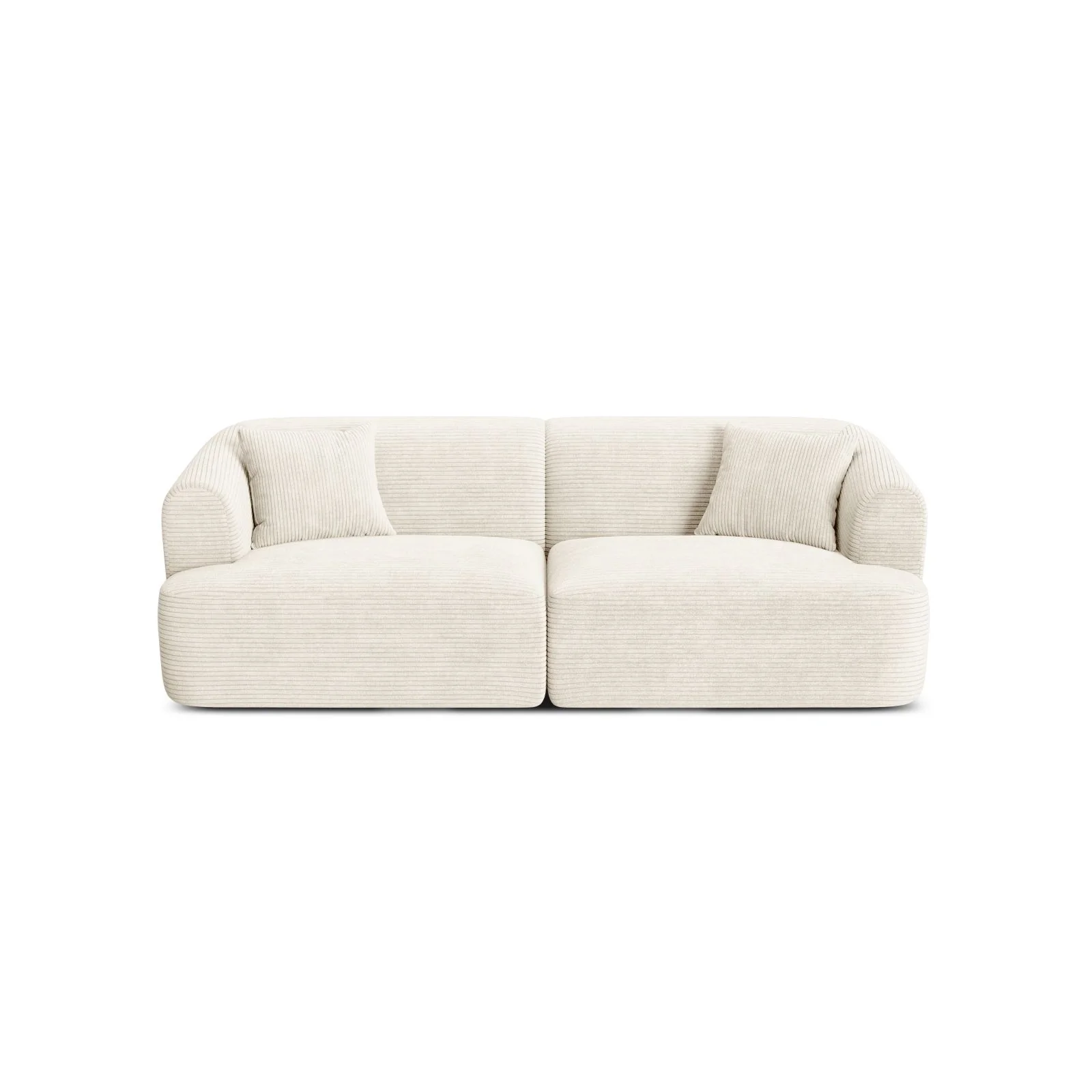 Campi 3-Sitzer Sofa aus Samt, Cord oder Strukturstoff, 220x90x70 cm - Image 85