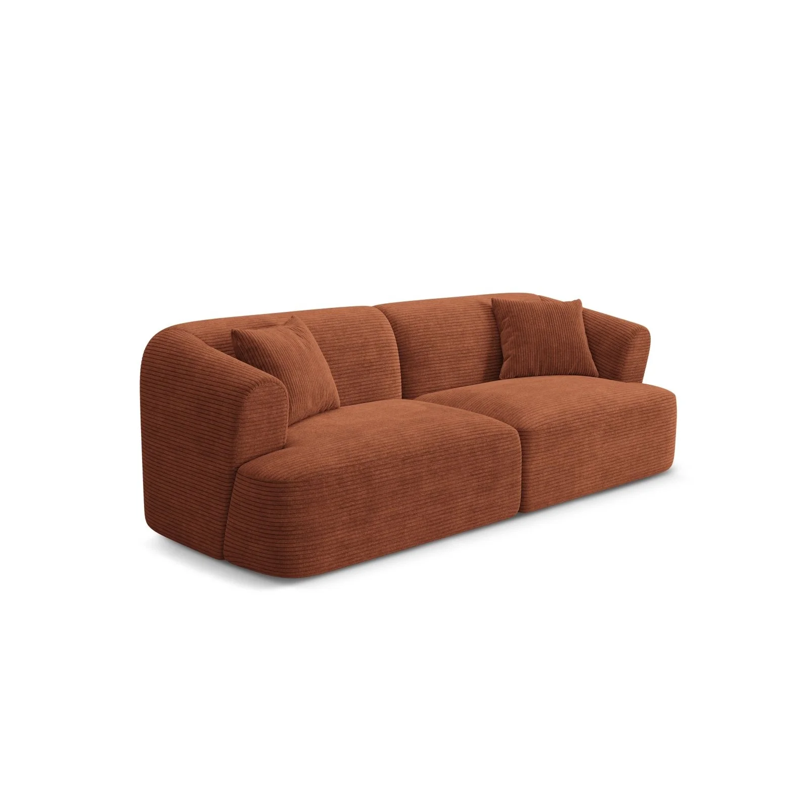 Campi 3-Sitzer Sofa aus Samt, Cord oder Strukturstoff, 220x90x70 cm - Image 93