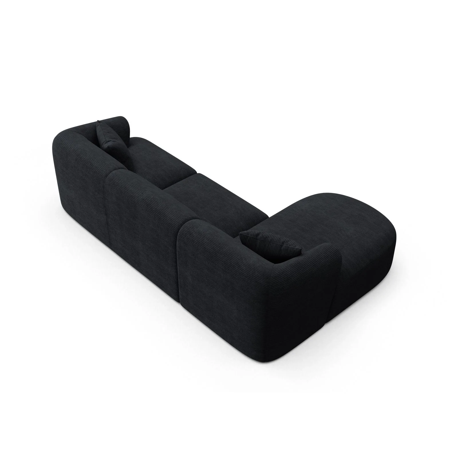 Campi 4-Sitzer Ecksofa, Linke Seite, aus Samt, Cord oder Strukturstoff, 256x156x70 cm - Image 124