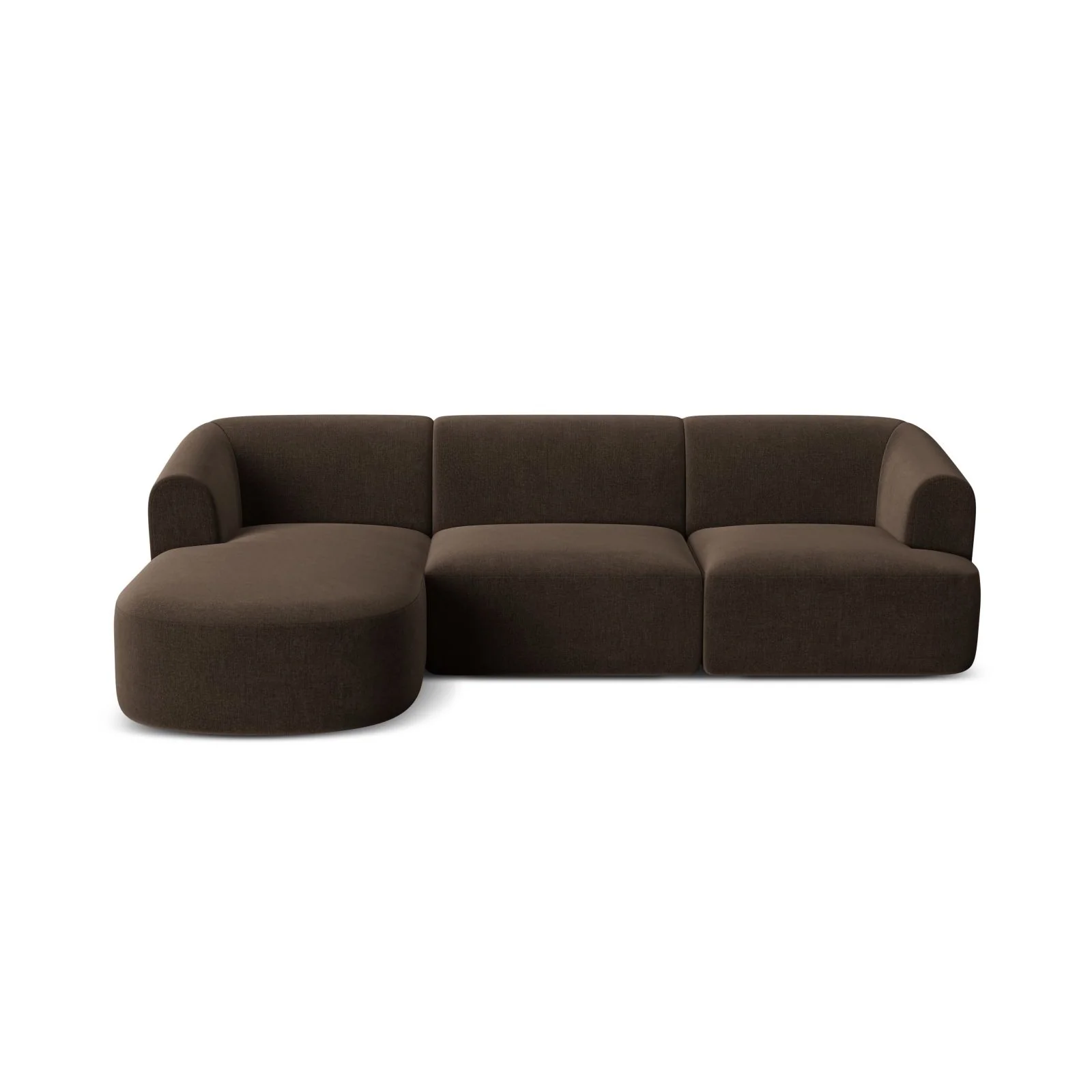 Campi 4-Sitzer Ecksofa, Linke Seite, aus Samt, Cord oder Strukturstoff, 256x156x70 cm - Image 19