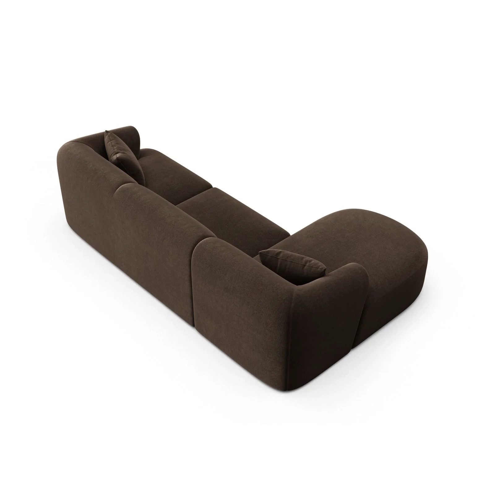 Campi 4-Sitzer Ecksofa, Linke Seite, aus Samt, Cord oder Strukturstoff, 256x156x70 cm - Image 20