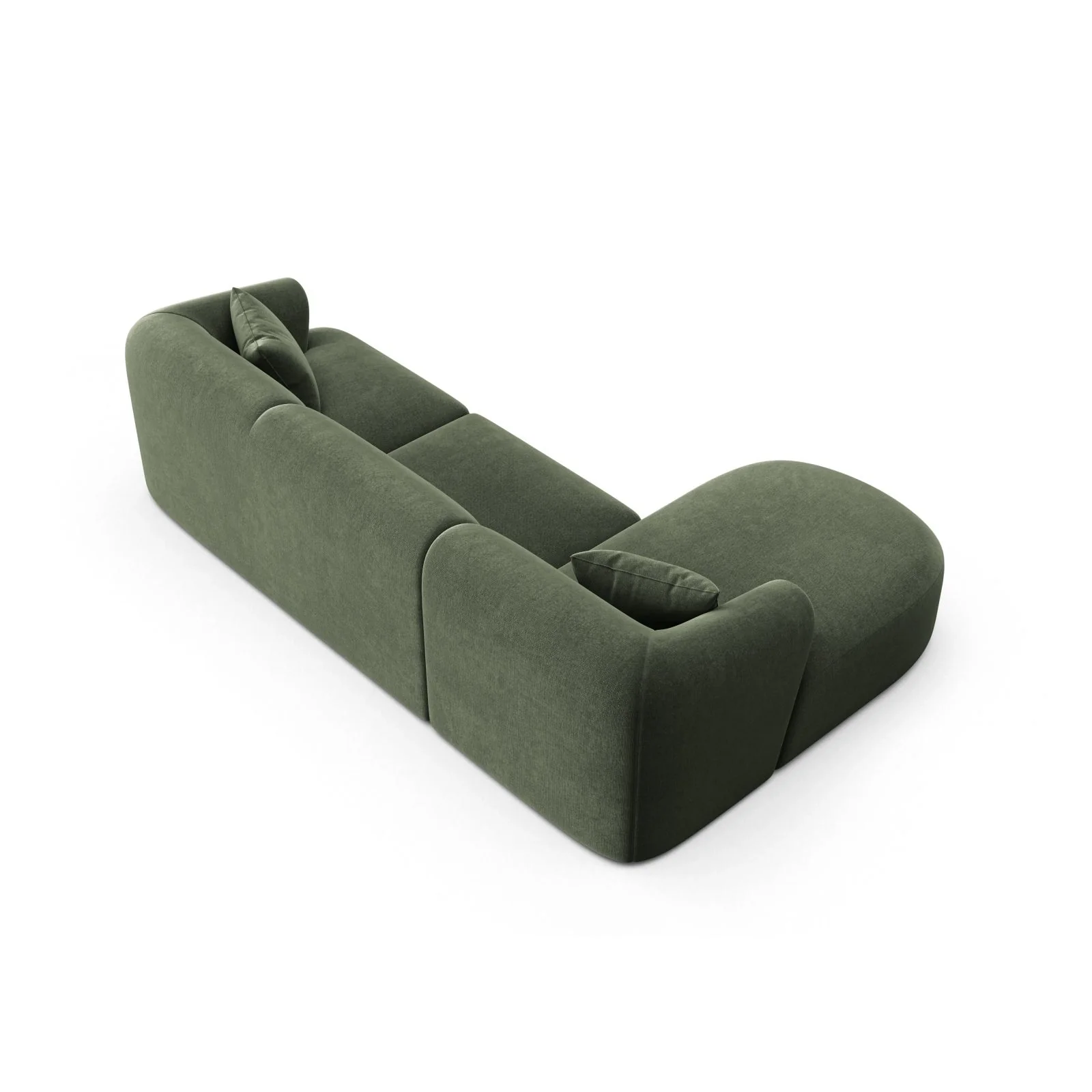 Campi 4-Sitzer Ecksofa, Linke Seite, aus Samt, Cord oder Strukturstoff, 256x156x70 cm - Image 27