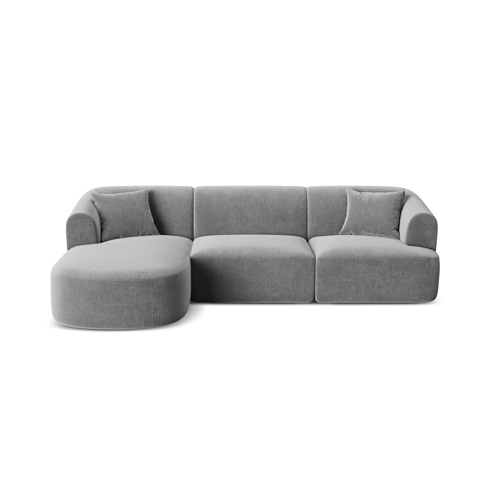 Campi 4-Sitzer Ecksofa, Linke Seite, aus Samt, Cord oder Strukturstoff, 256x156x70 cm - Image 36