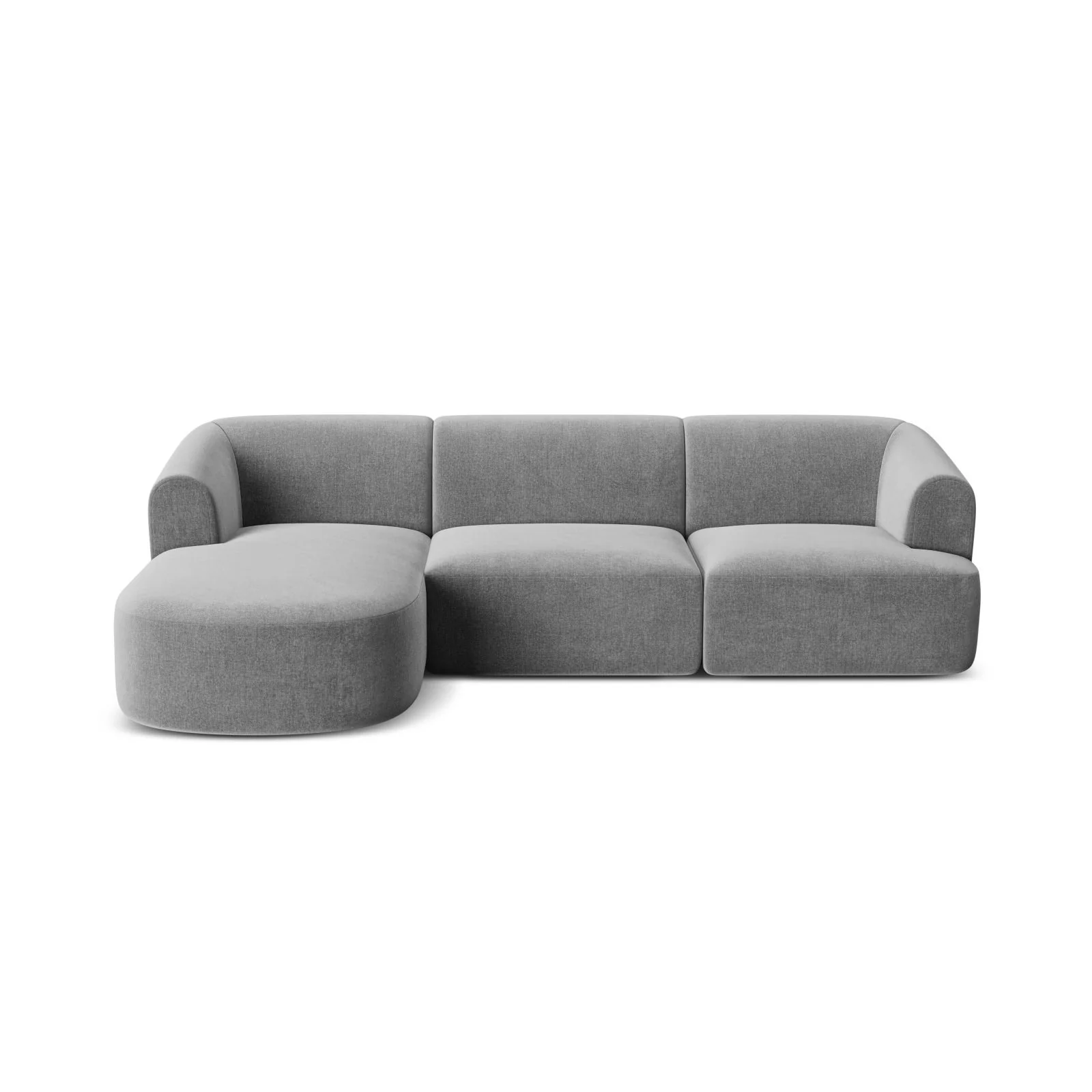 Campi 4-Sitzer Ecksofa, Linke Seite, aus Samt, Cord oder Strukturstoff, 256x156x70 cm - Image 40