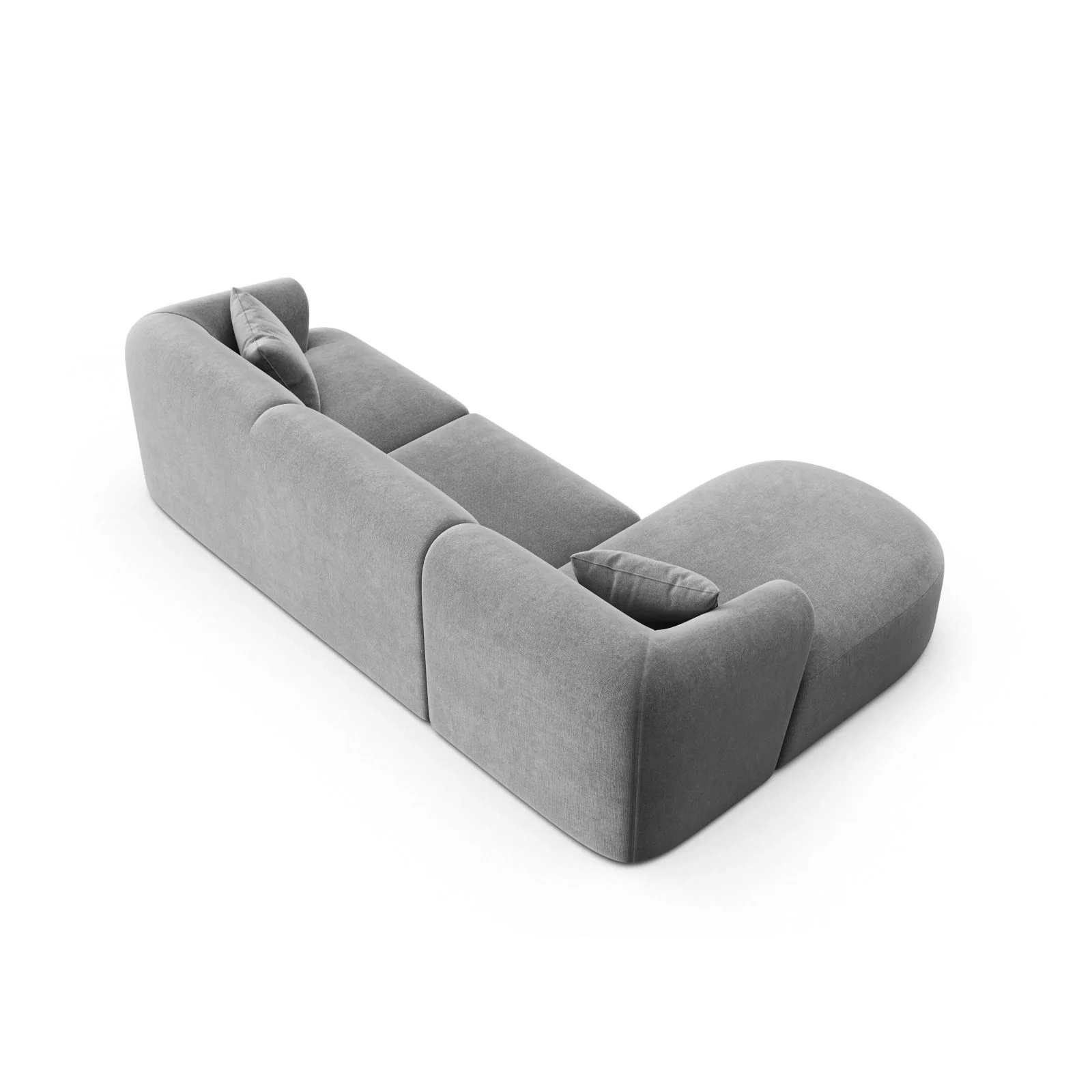 Campi 4-Sitzer Ecksofa, Linke Seite, aus Samt, Cord oder Strukturstoff, 256x156x70 cm - Image 41