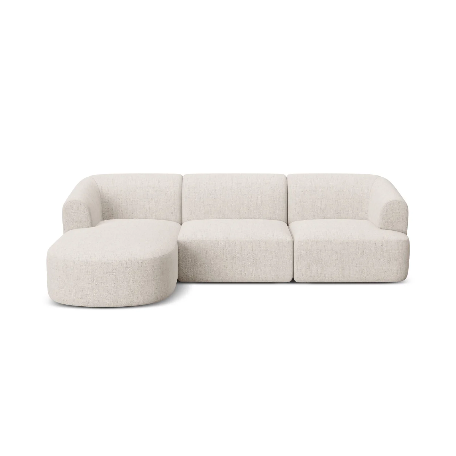 Campi 4-Sitzer Ecksofa, Linke Seite, aus Samt, Cord oder Strukturstoff, 256x156x70 cm - Image 46