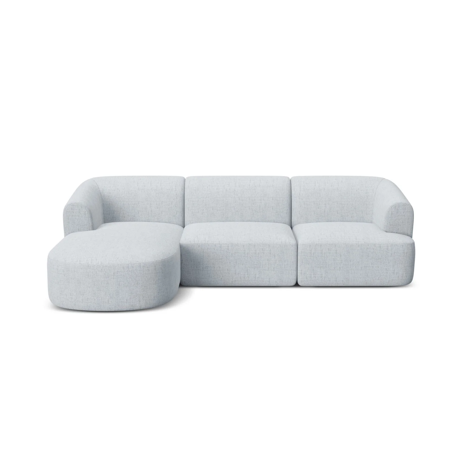 Campi 4-Sitzer Ecksofa, Linke Seite, aus Samt, Cord oder Strukturstoff, 256x156x70 cm - Image 70