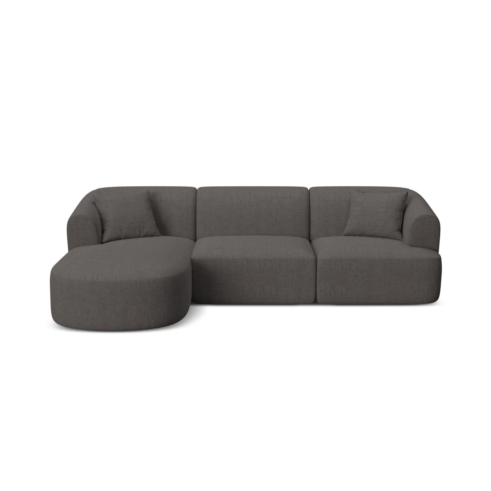 Campi 4-Sitzer Ecksofa, Linke Seite, aus Samt, Cord oder Strukturstoff, 256x156x70 cm - Image 73