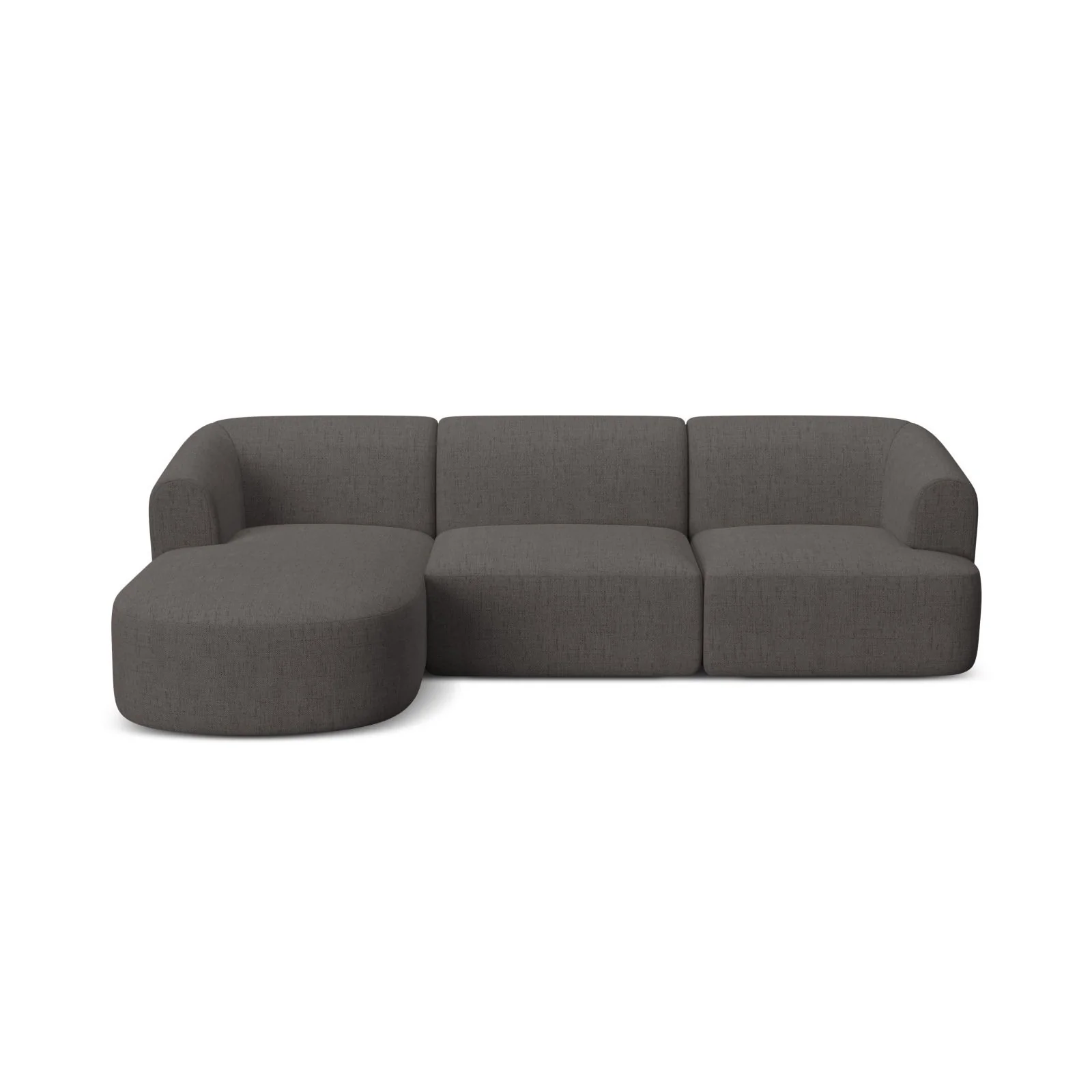 Campi 4-Sitzer Ecksofa, Linke Seite, aus Samt, Cord oder Strukturstoff, 256x156x70 cm - Image 76