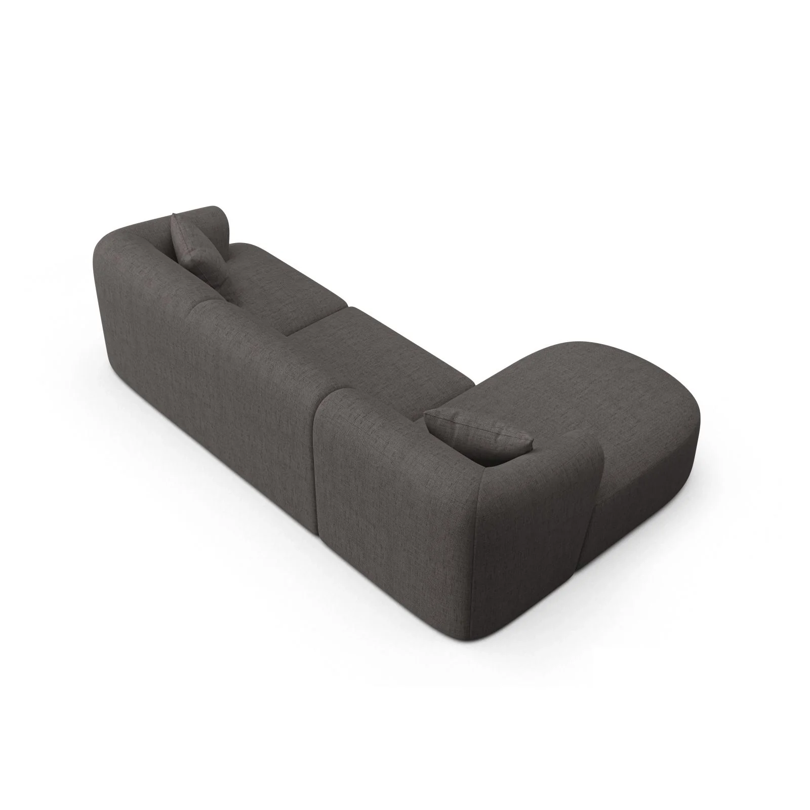 Campi 4-Sitzer Ecksofa, Linke Seite, aus Samt, Cord oder Strukturstoff, 256x156x70 cm - Image 77