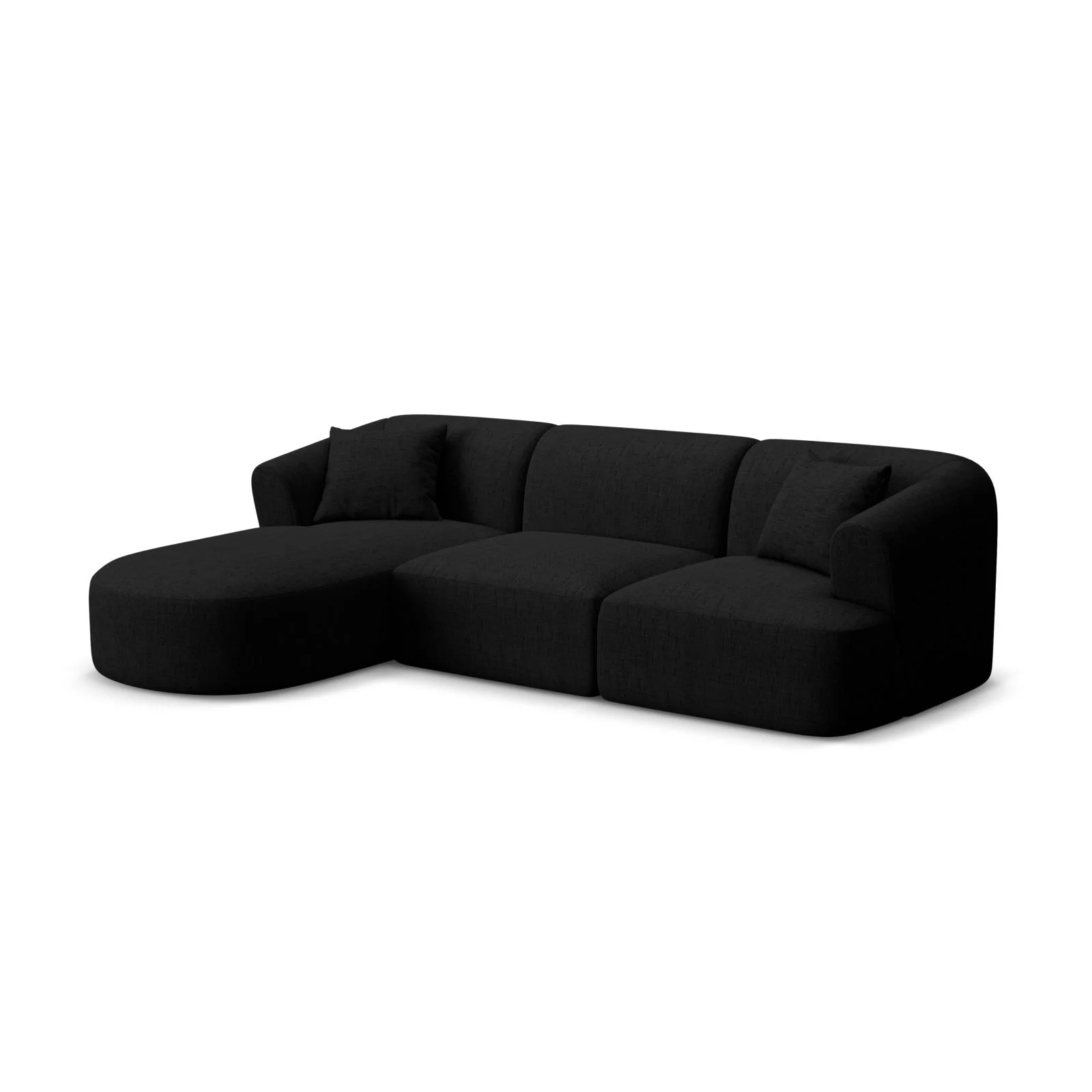 Campi 4-Sitzer Ecksofa, Linke Seite, aus Samt, Cord oder Strukturstoff, 256x156x70 cm - Image 81
