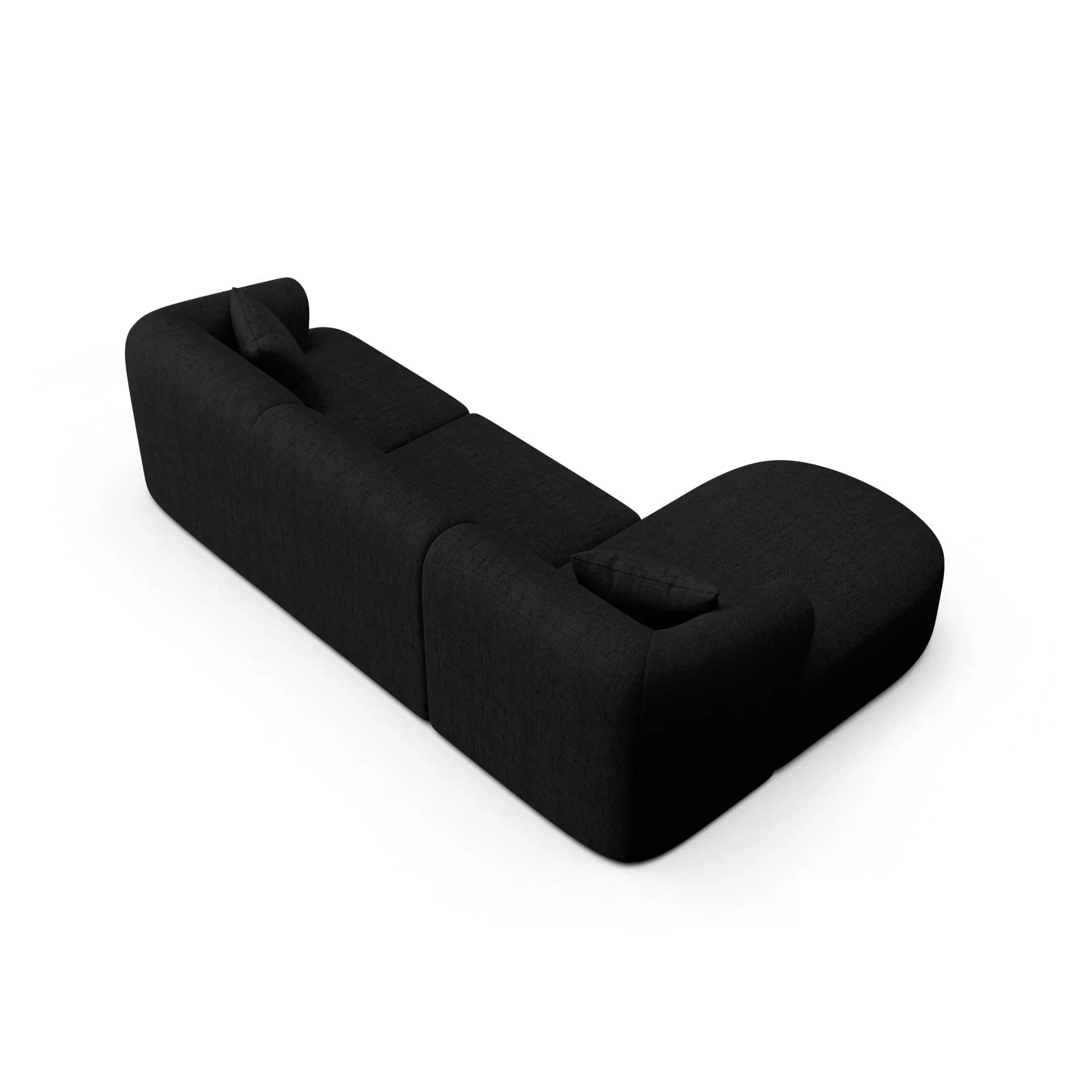 Campi 4-Sitzer Ecksofa, Linke Seite, aus Samt, Cord oder Strukturstoff, 256x156x70 cm - Image 83