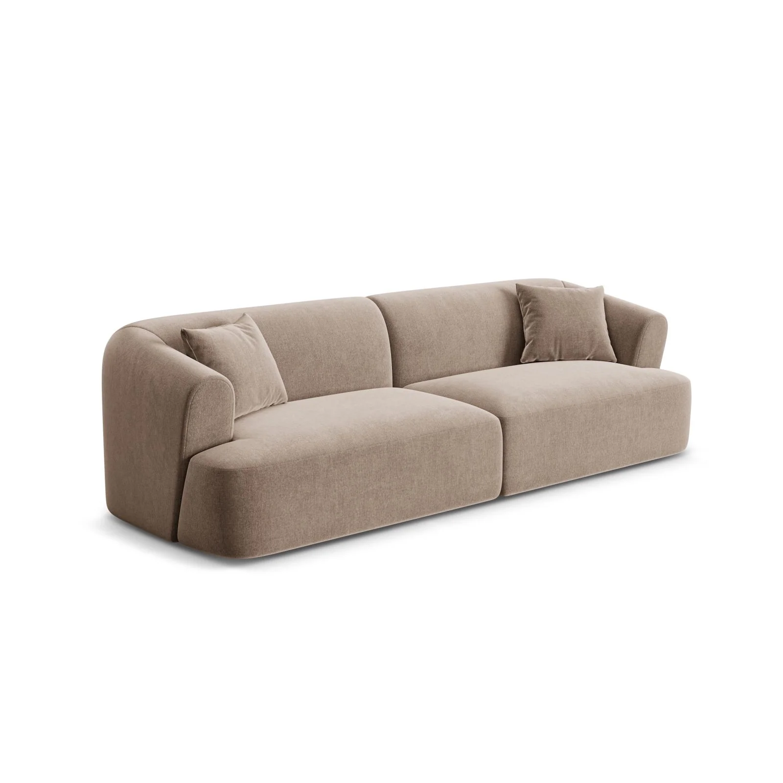 Campi 4-Sitzer Sofa aus Samt, Cord oder Strukturstoff, 255x90x70 cm - Image 10