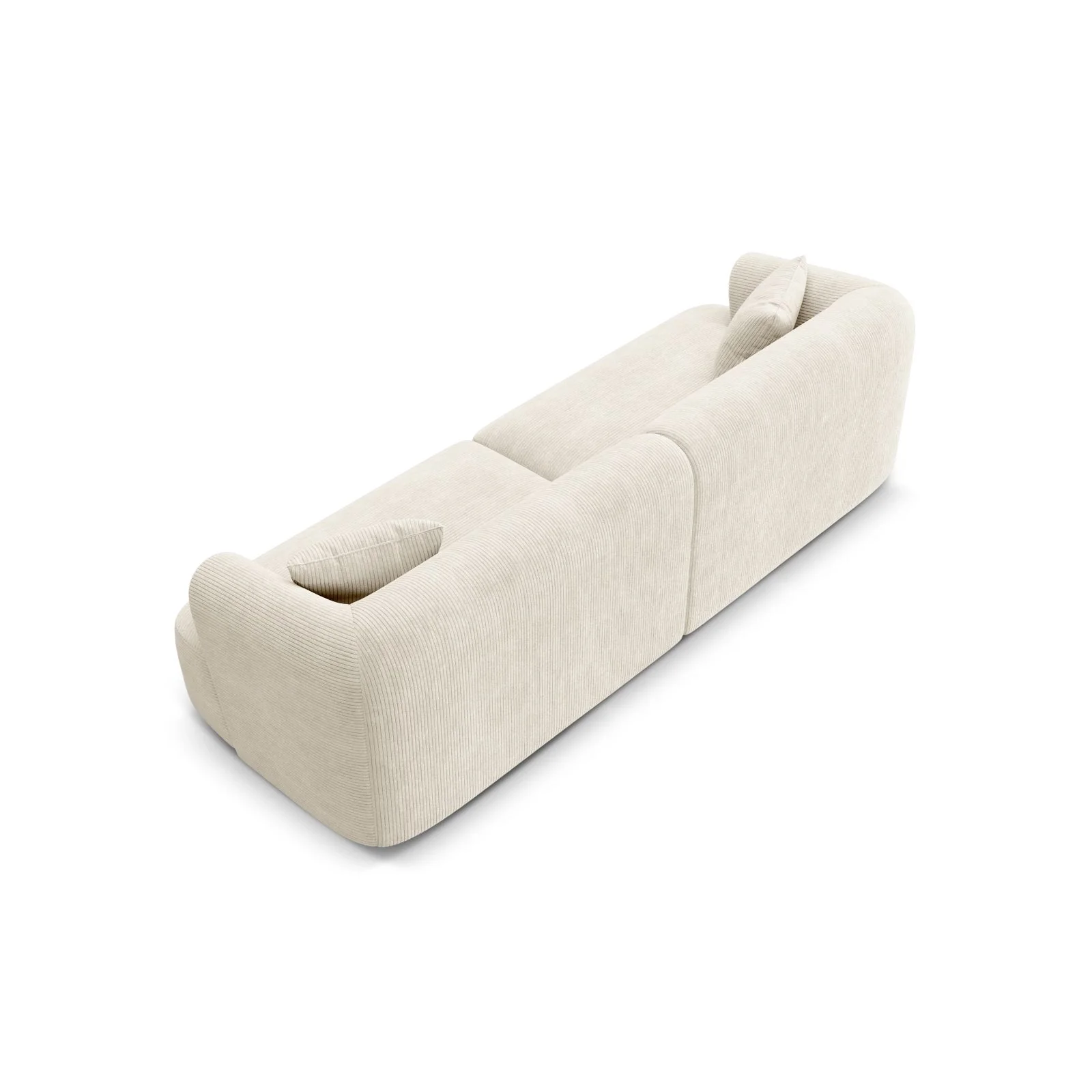 Campi 4-Sitzer Sofa aus Samt, Cord oder Strukturstoff, 255x90x70 cm - Image 103
