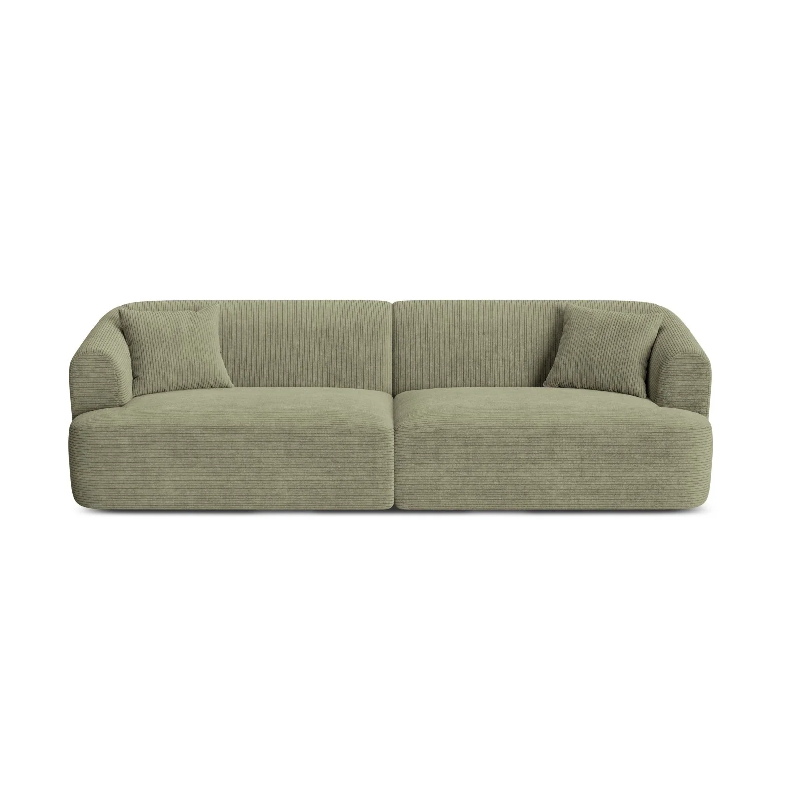 Campi 4-Sitzer Sofa aus Samt, Cord oder Strukturstoff, 255x90x70 cm - Image 112
