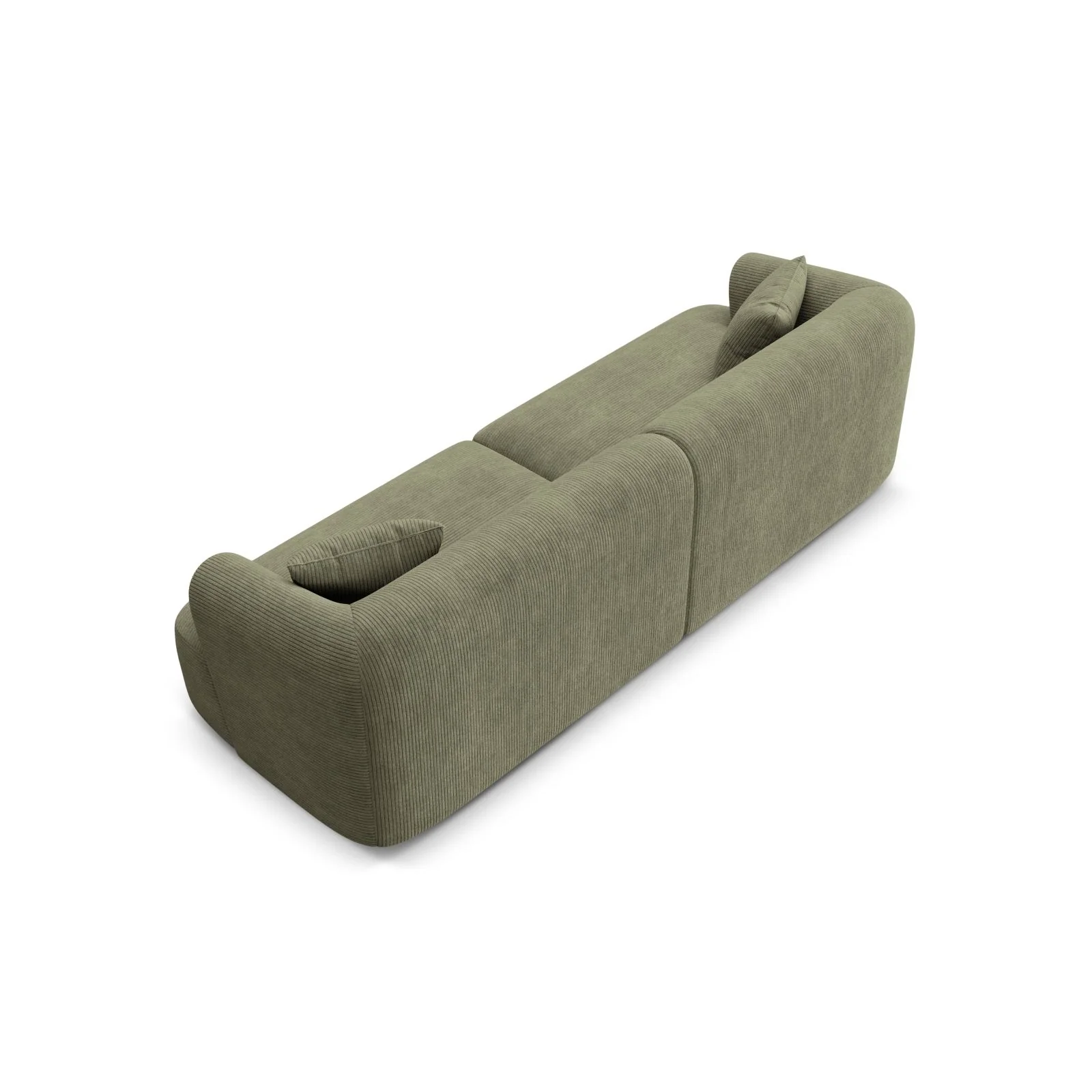 Campi 4-Sitzer Sofa aus Samt, Cord oder Strukturstoff, 255x90x70 cm - Image 116