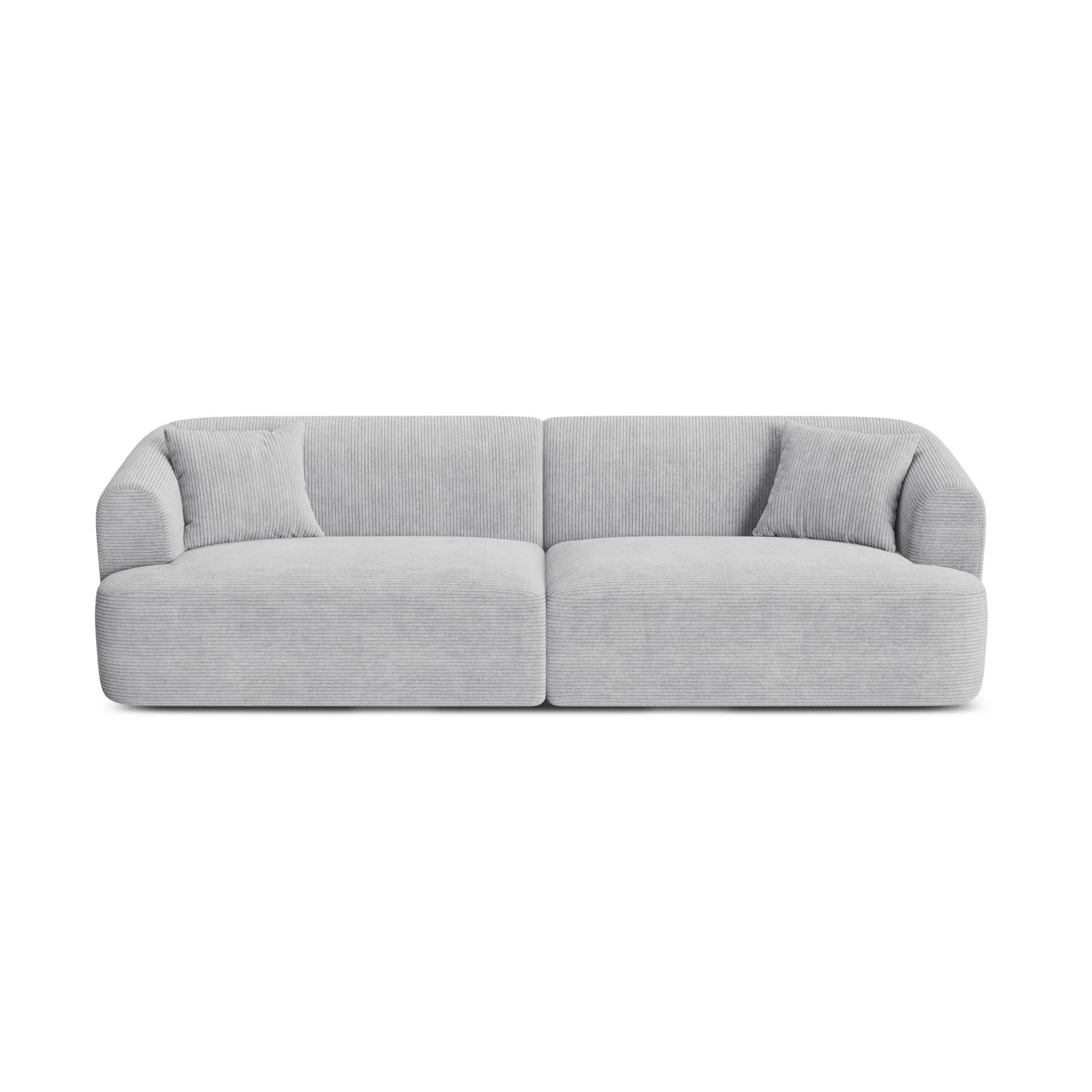 Campi 4-Sitzer Sofa aus Samt, Cord oder Strukturstoff, 255x90x70 cm - Image 119