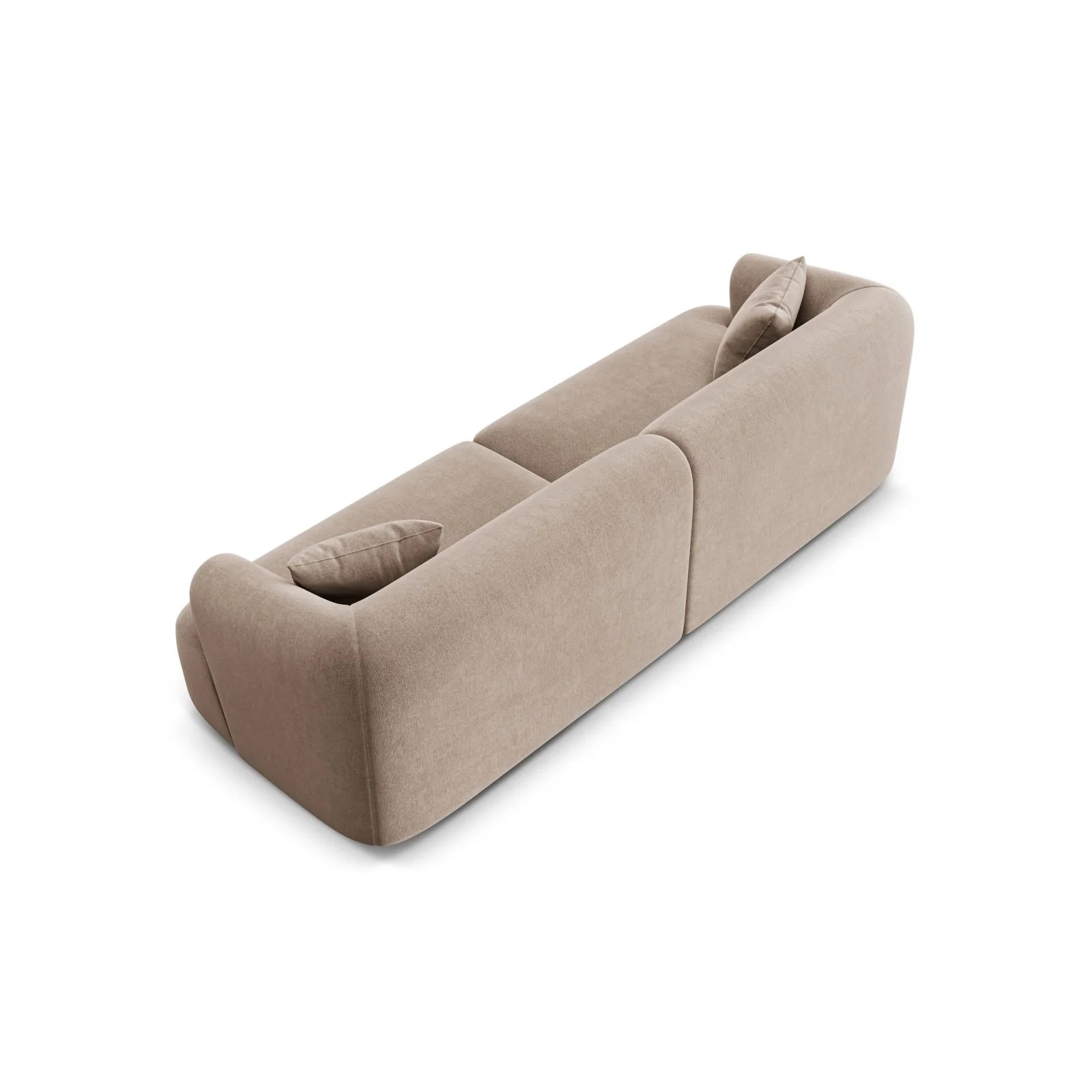 Campi 4-Sitzer Sofa aus Samt, Cord oder Strukturstoff, 255x90x70 cm - Image 12