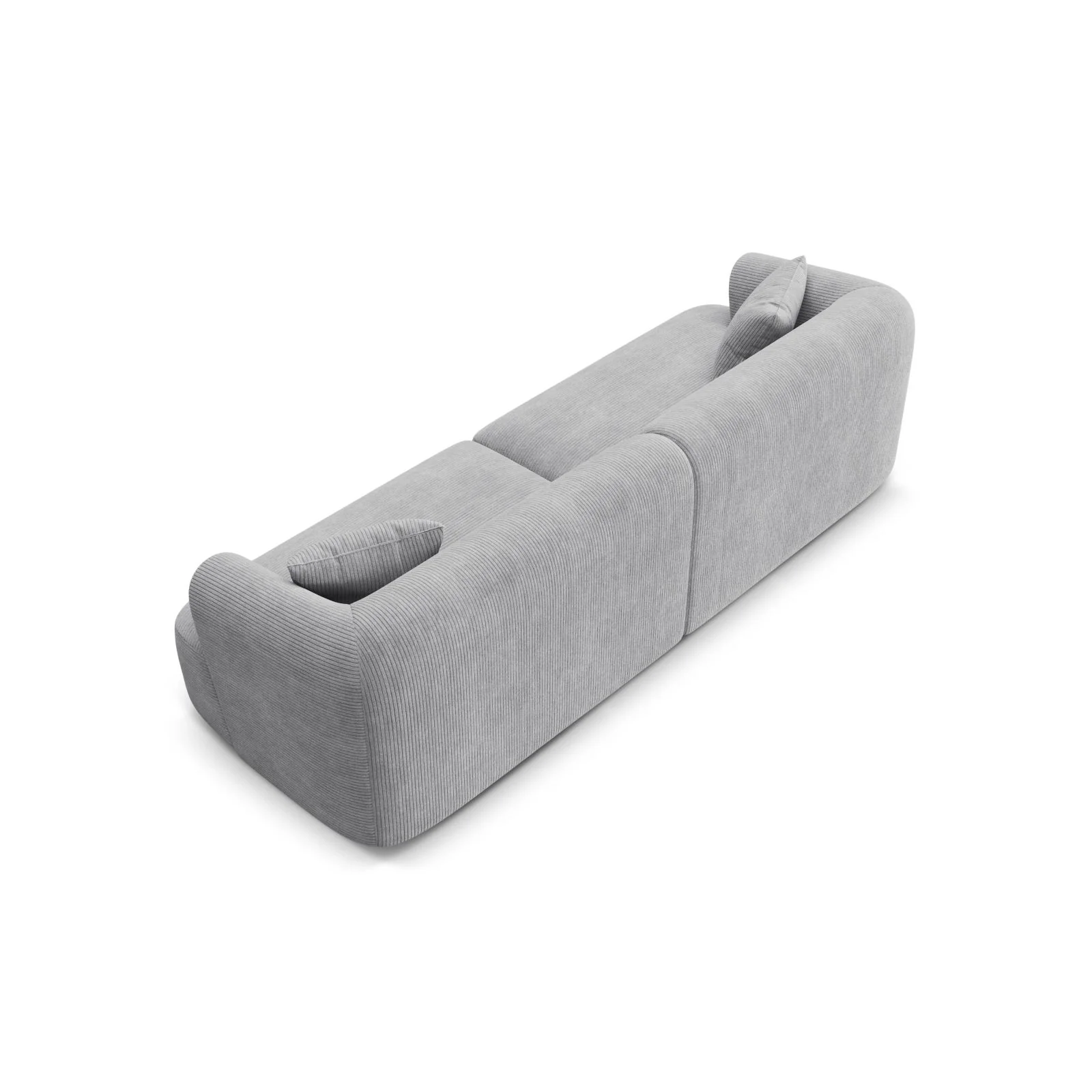 Campi 4-Sitzer Sofa aus Samt, Cord oder Strukturstoff, 255x90x70 cm - Image 123
