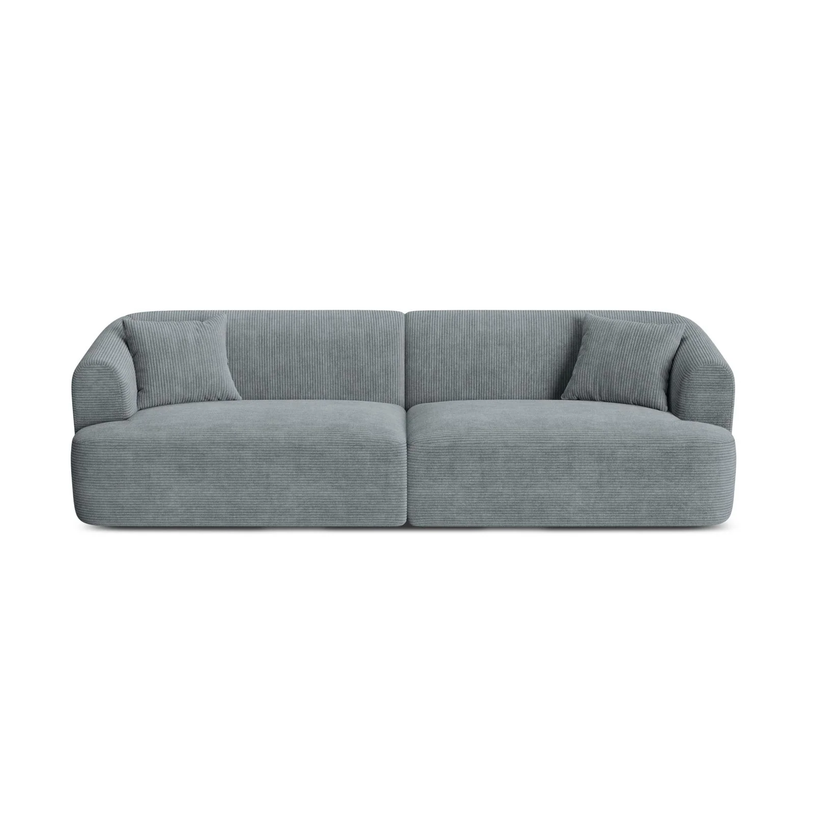 Campi 4-Sitzer Sofa aus Samt, Cord oder Strukturstoff, 255x90x70 cm - Image 126