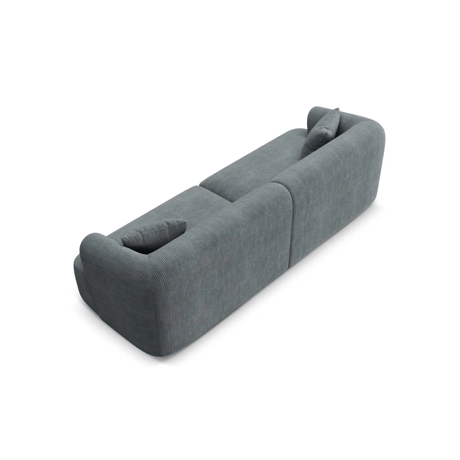 Campi 4-Sitzer Sofa aus Samt, Cord oder Strukturstoff, 255x90x70 cm - Image 130