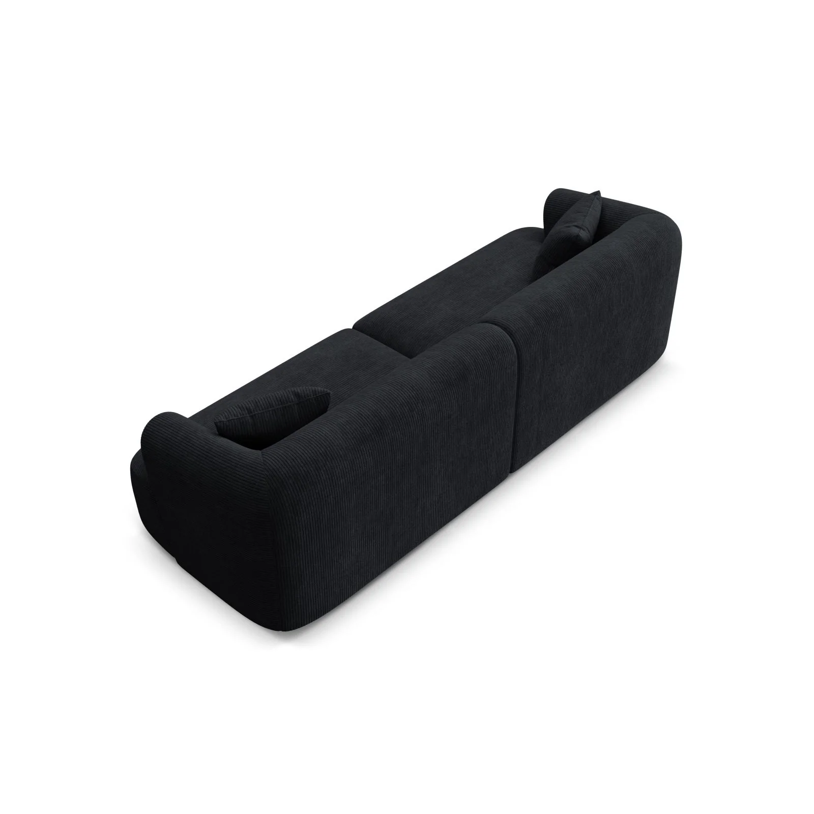 Campi 4-Sitzer Sofa aus Samt, Cord oder Strukturstoff, 255x90x70 cm - Image 137