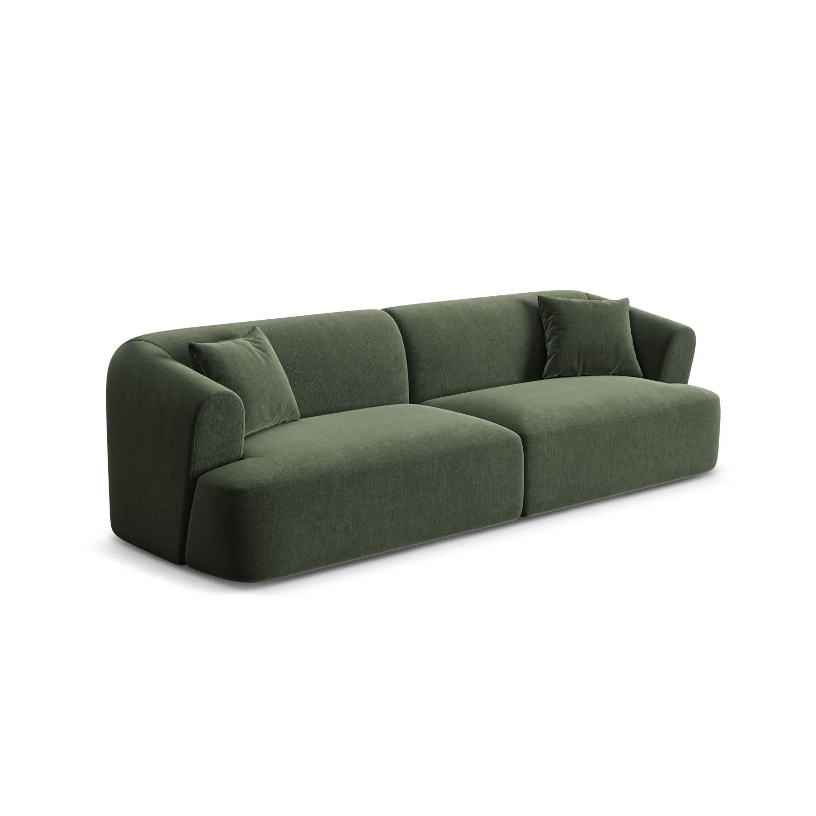 Campi 4-Sitzer Sofa aus Samt, Cord oder Strukturstoff, 255x90x70 cm - Image 24