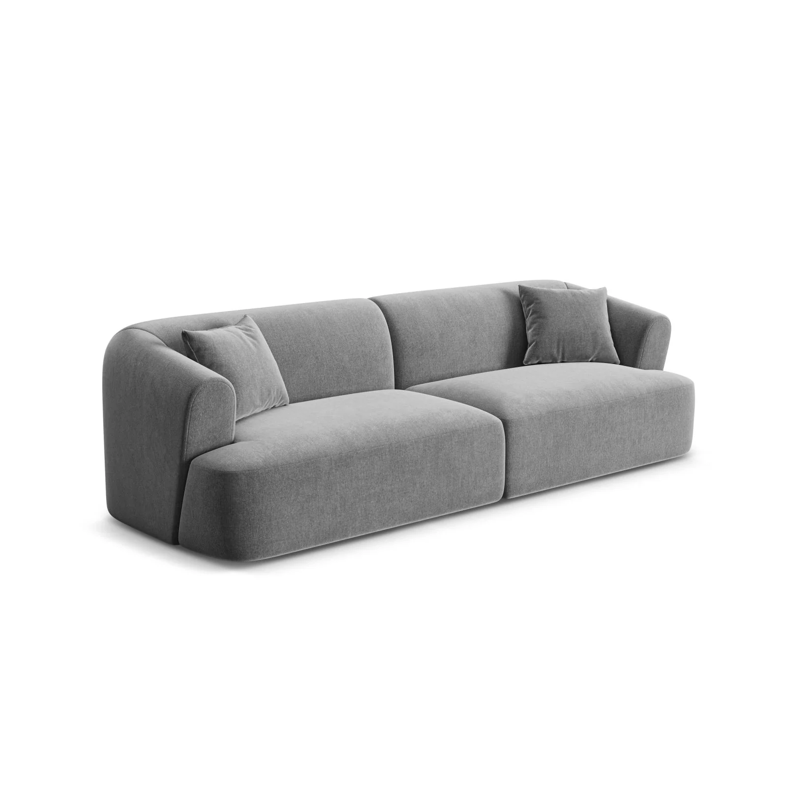 Campi 4-Sitzer Sofa aus Samt, Cord oder Strukturstoff, 255x90x70 cm - Image 38