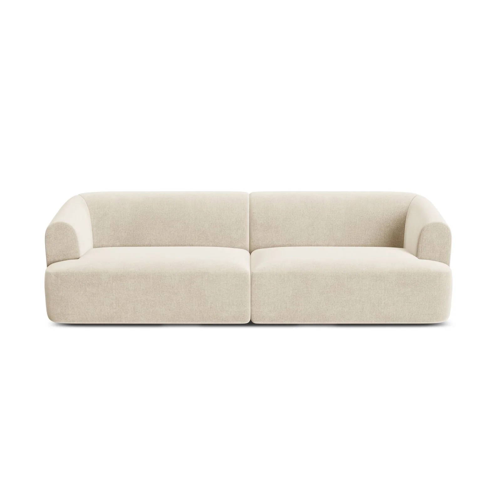 Campi 4-Sitzer Sofa aus Samt, Cord oder Strukturstoff, 255x90x70 cm - Image 4