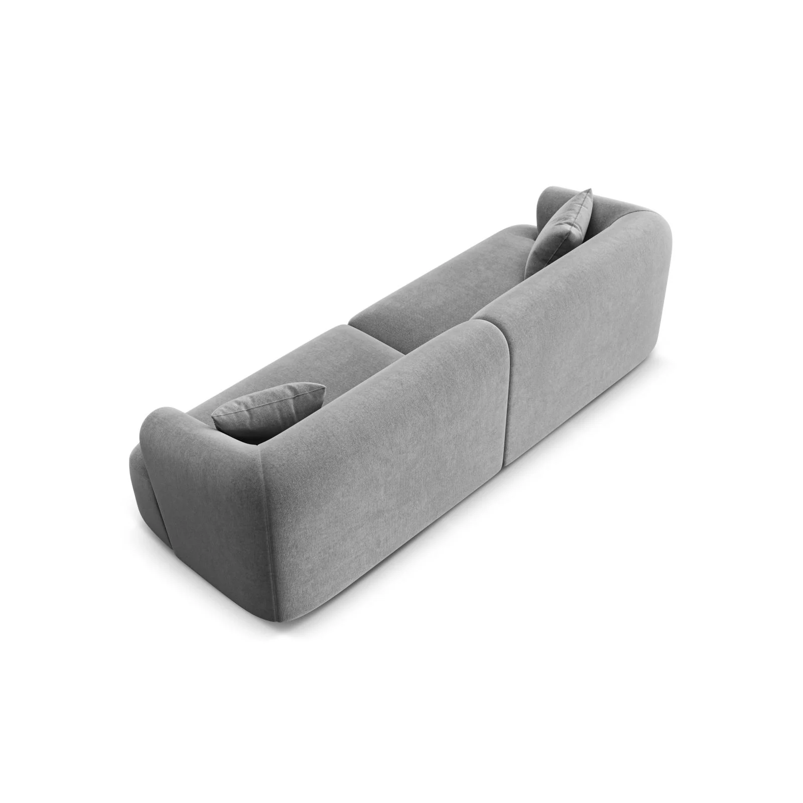 Campi 4-Sitzer Sofa aus Samt, Cord oder Strukturstoff, 255x90x70 cm - Image 40
