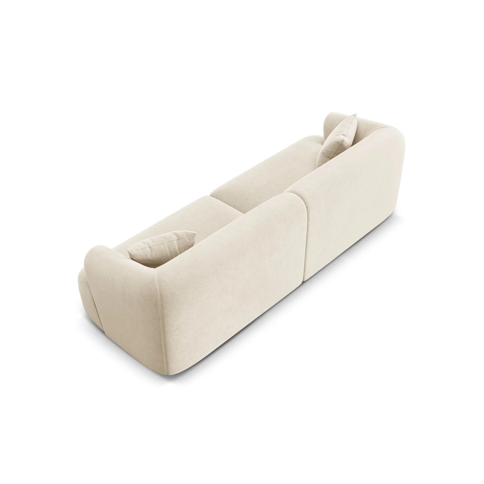 Campi 4-Sitzer Sofa aus Samt, Cord oder Strukturstoff, 255x90x70 cm - Image 5